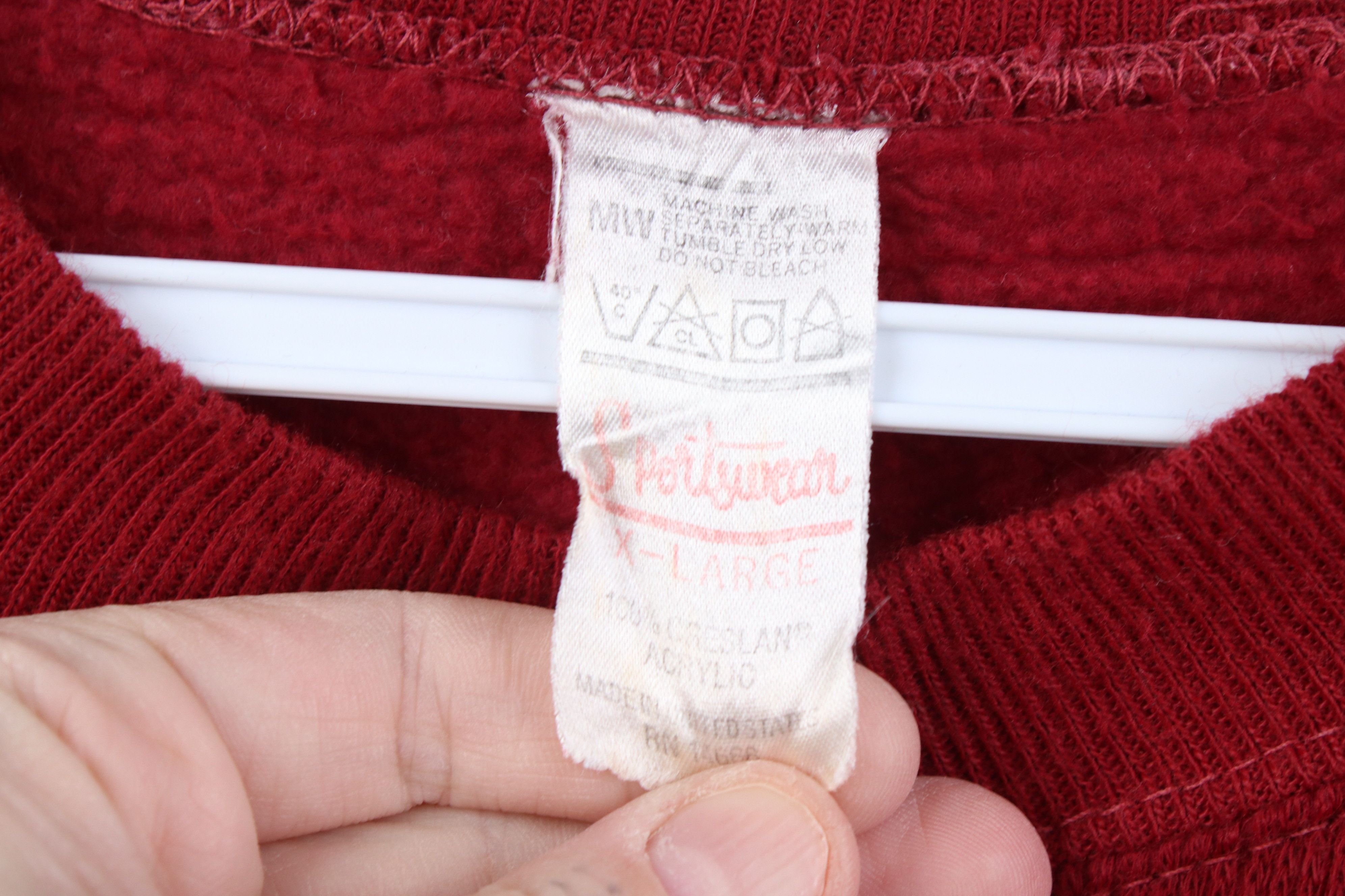 Vintage Vintage 60s 70s Streetwear Ribbed Knit Raglan Sweatshirt USA Size US XL / EU 56 / 4 - 4 Thumbnail