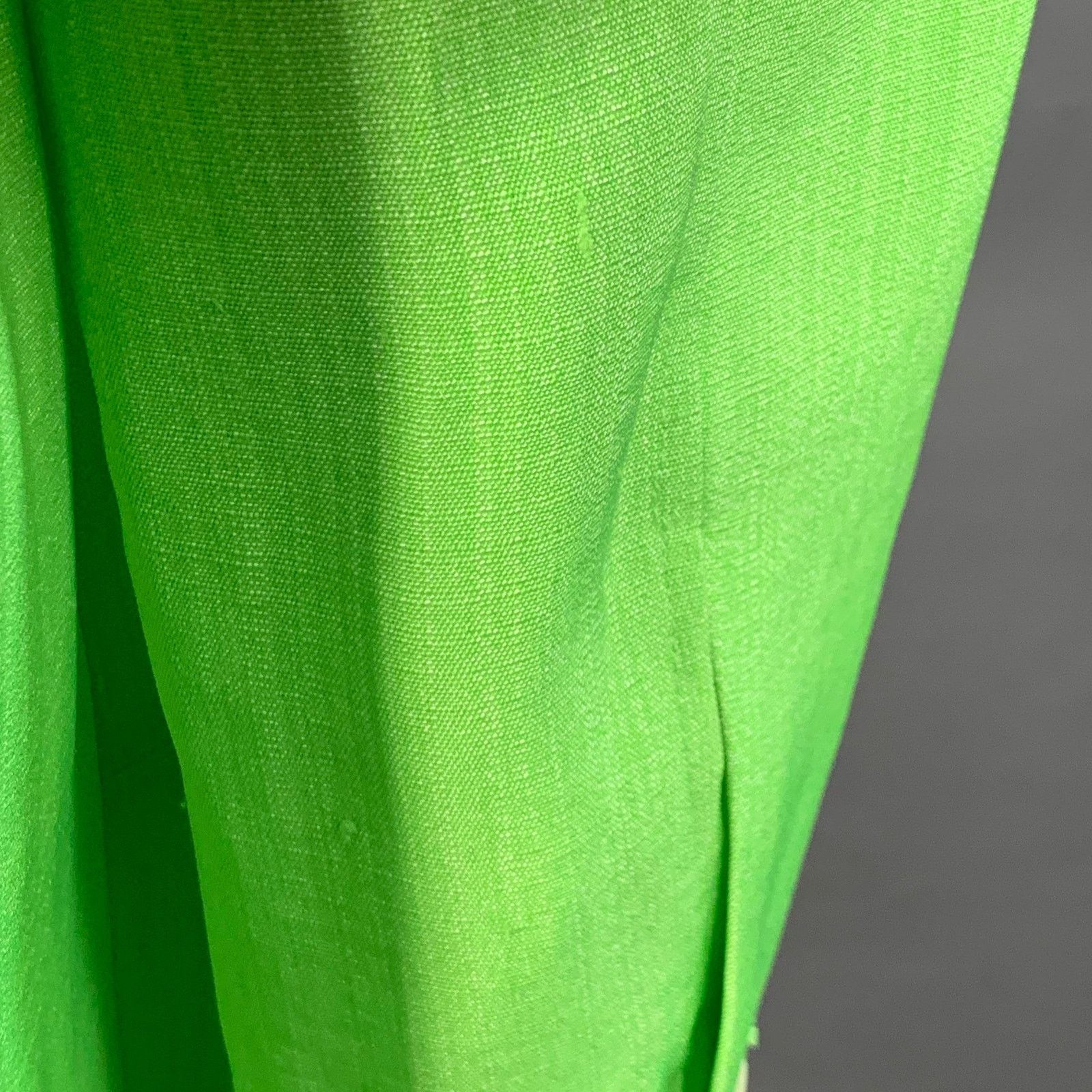 Jacquemus S Le Splash Green White Viscose Silk Double Breasted Blazer Size S / US 4 / IT 40 - 7 Thumbnail