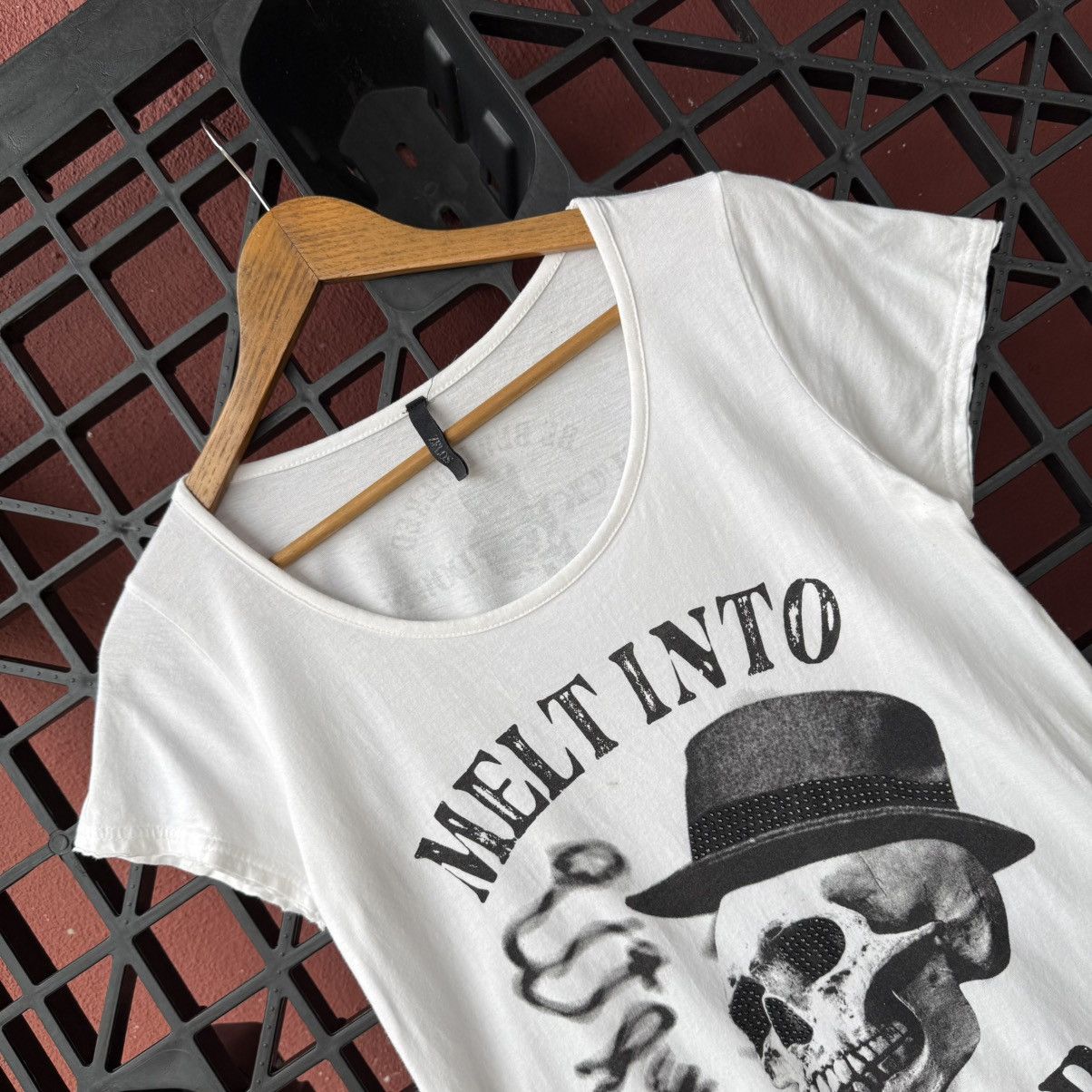 Japanese Brand Emo Grunge Zelos Skull Distressed Shirt Size M / US 6-8 / IT 42-44 - 4 Thumbnail