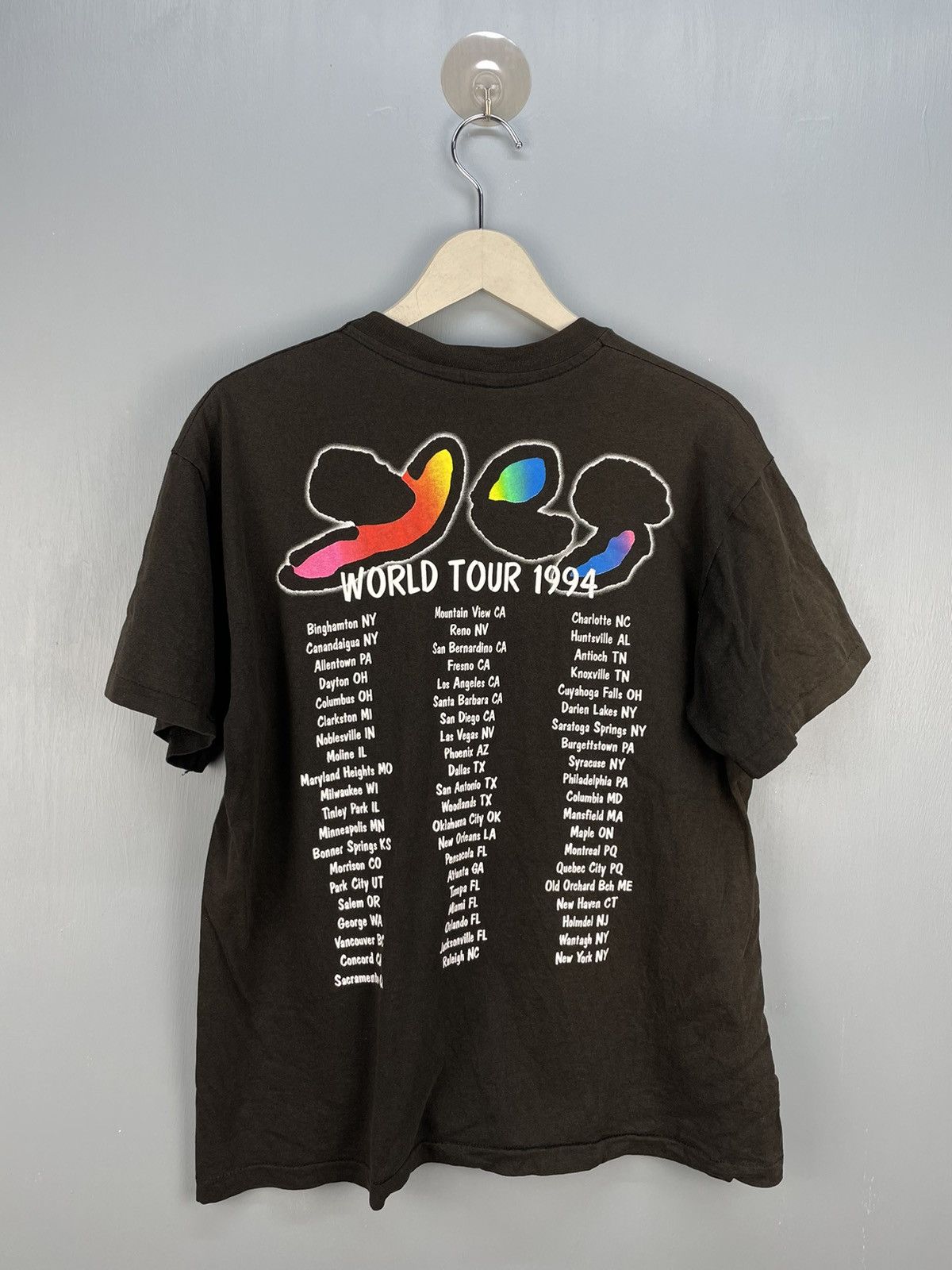 Band Tees Vintage 90s Yes Talk tour rock band sun faded t shirt Size US M / EU 48-50 / 2 - 2 Thumbnail