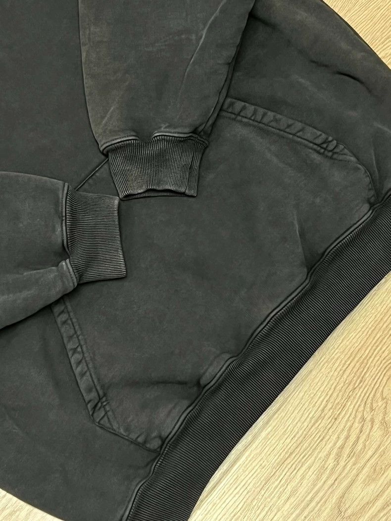 Balenciaga Balenciaga Dark Grey Aged Embroidered Hoodie XS Size Size US XS / EU 42 / 0 - 4 Thumbnail