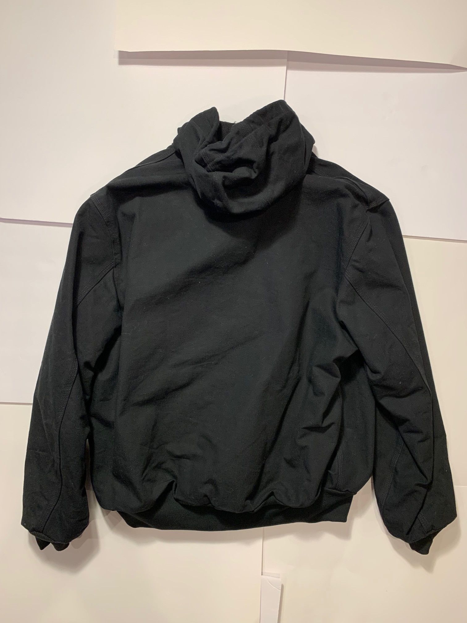Carhartt J131 Black Made in USA Union Made Duck Canvas Jacket Hoodie Size US XL / EU 56 / 4 - 3 Thumbnail