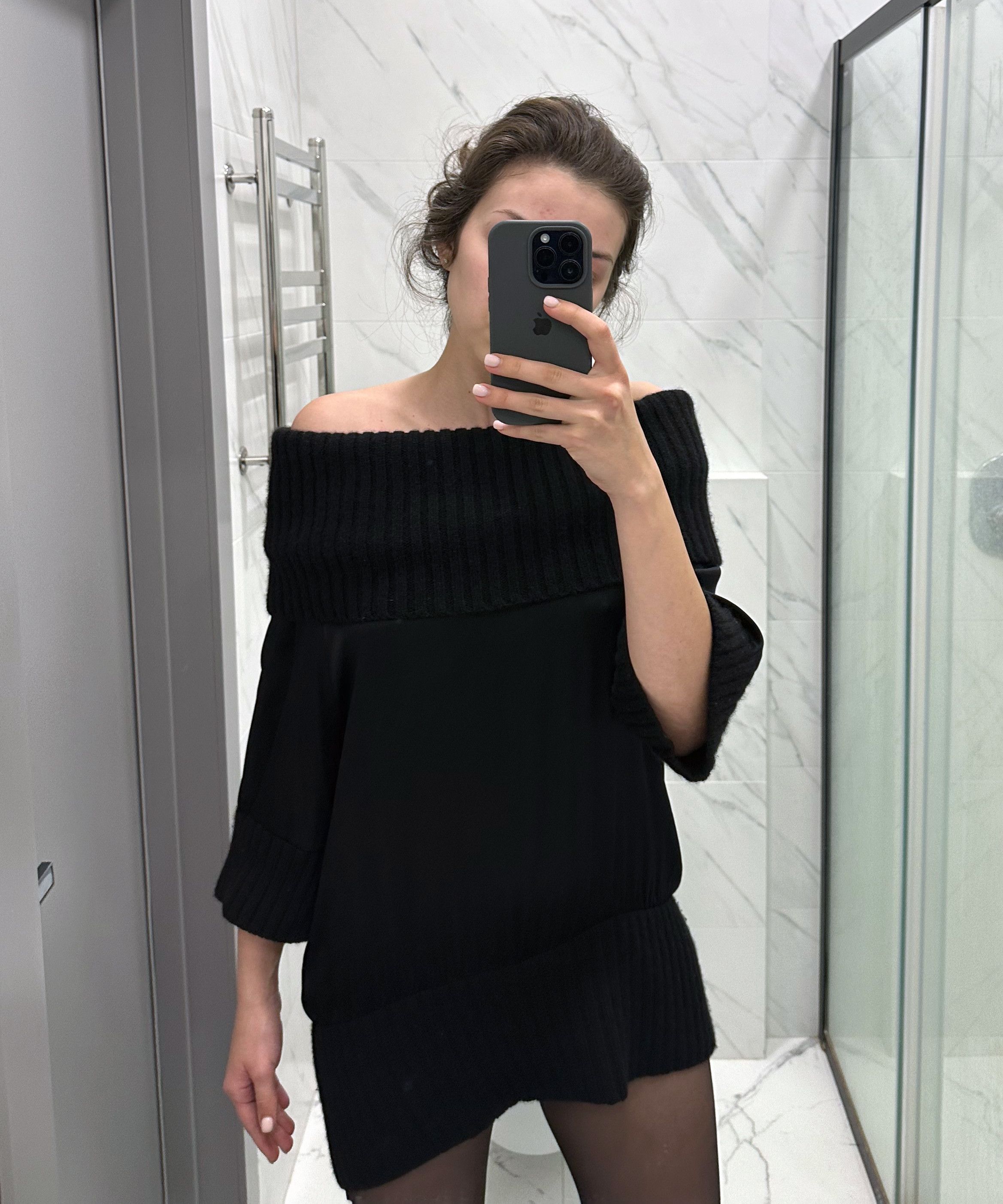 Valentino VALENTINO Sweater Tunica Dress Wool Silk Collar Size 8 Size S / US 4 / IT 40 - 4 Thumbnail