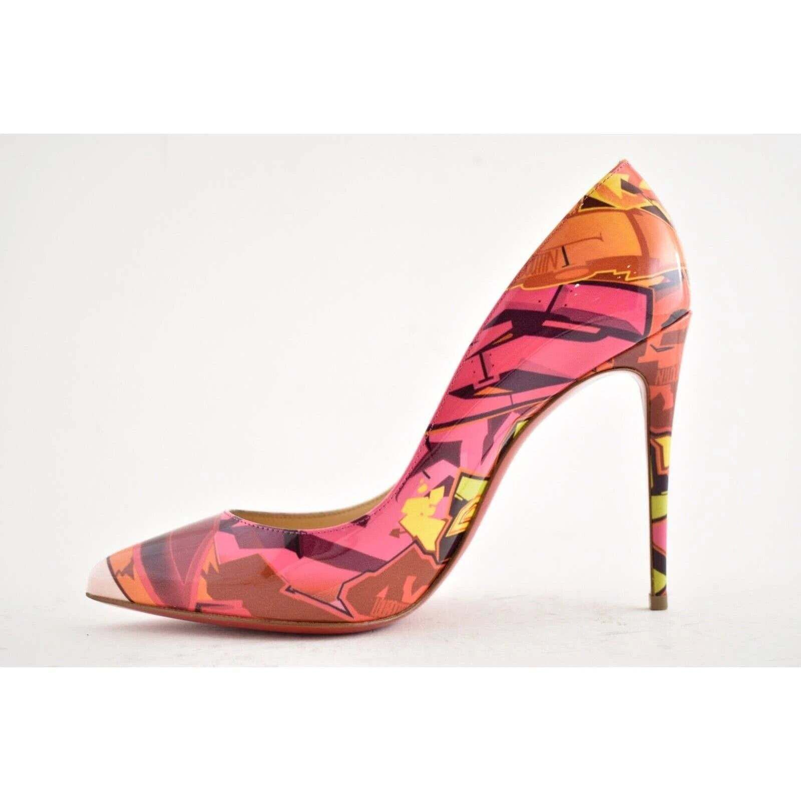 Christian Louboutin Christian Louboutin Pigalle Follies 100 Metrograf Orange Size US 5.5 / IT 35.5 - 7 Thumbnail
