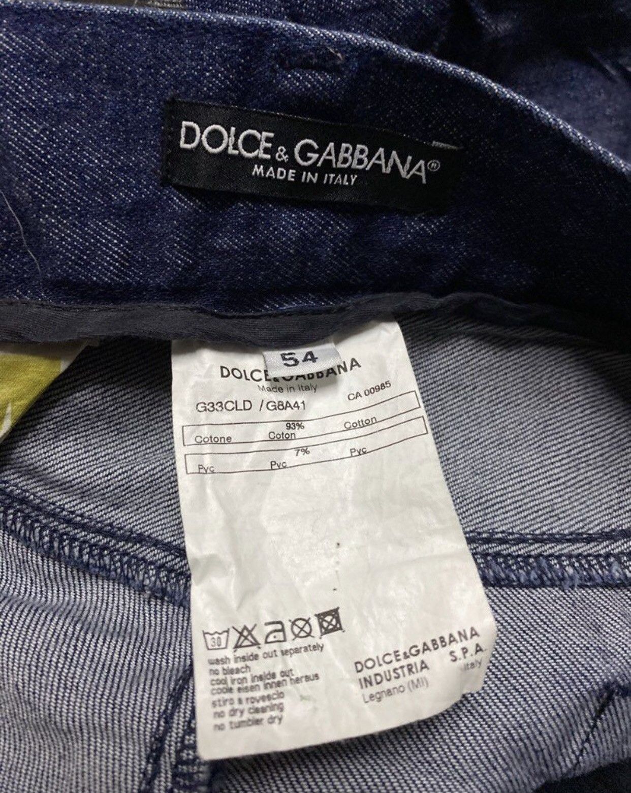 Dolce & Gabbana × Vintage 🔥🔥🔥VTG D&G DENIM MATERIAL SOFT BLACK LINE Size US 38 / EU 54 - 12 Thumbnail
