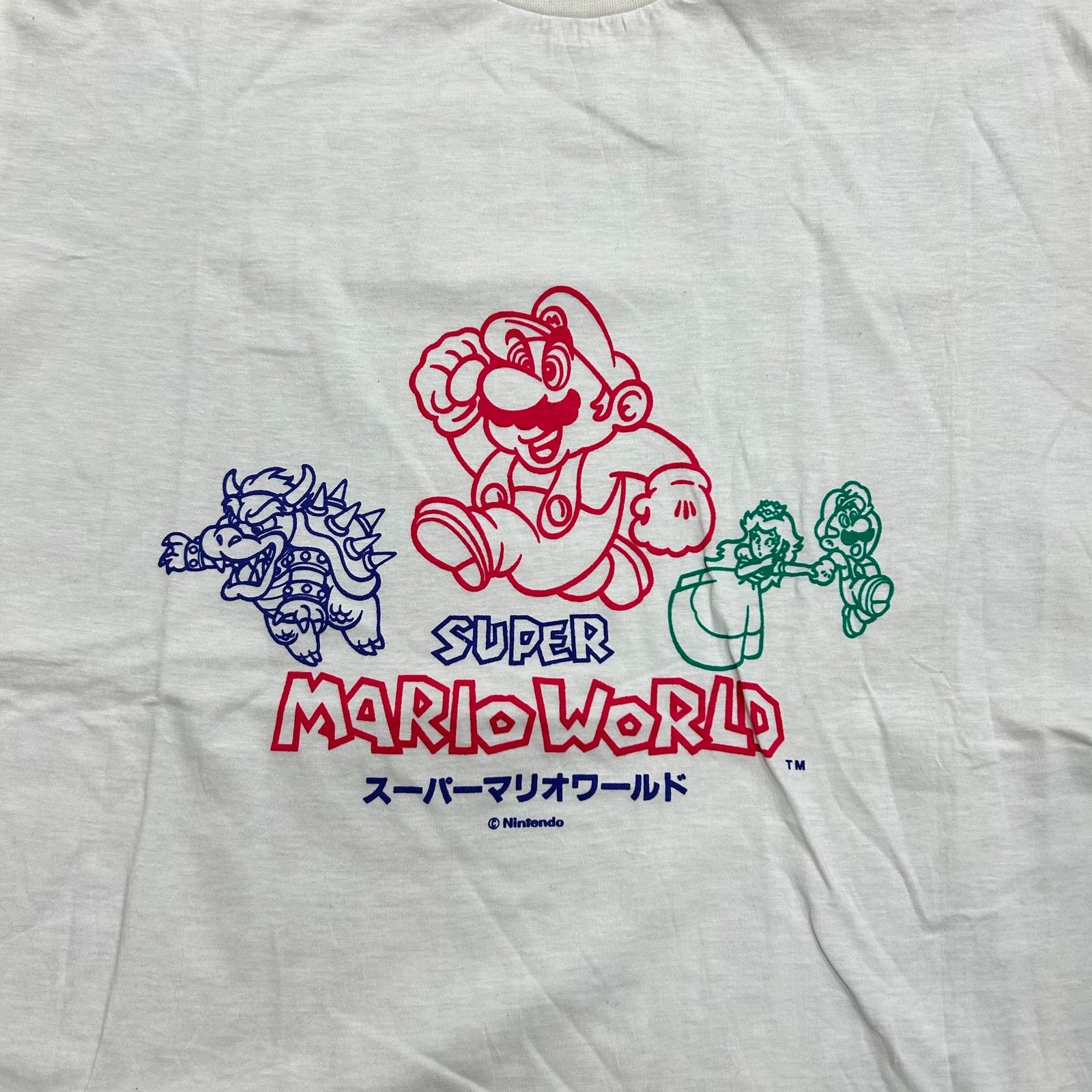Nintendo × Vintage vintage 1993 Super Mario World Nintendo Tee Size Medium Size US M / EU 48-50 / 2 - 2 Thumbnail