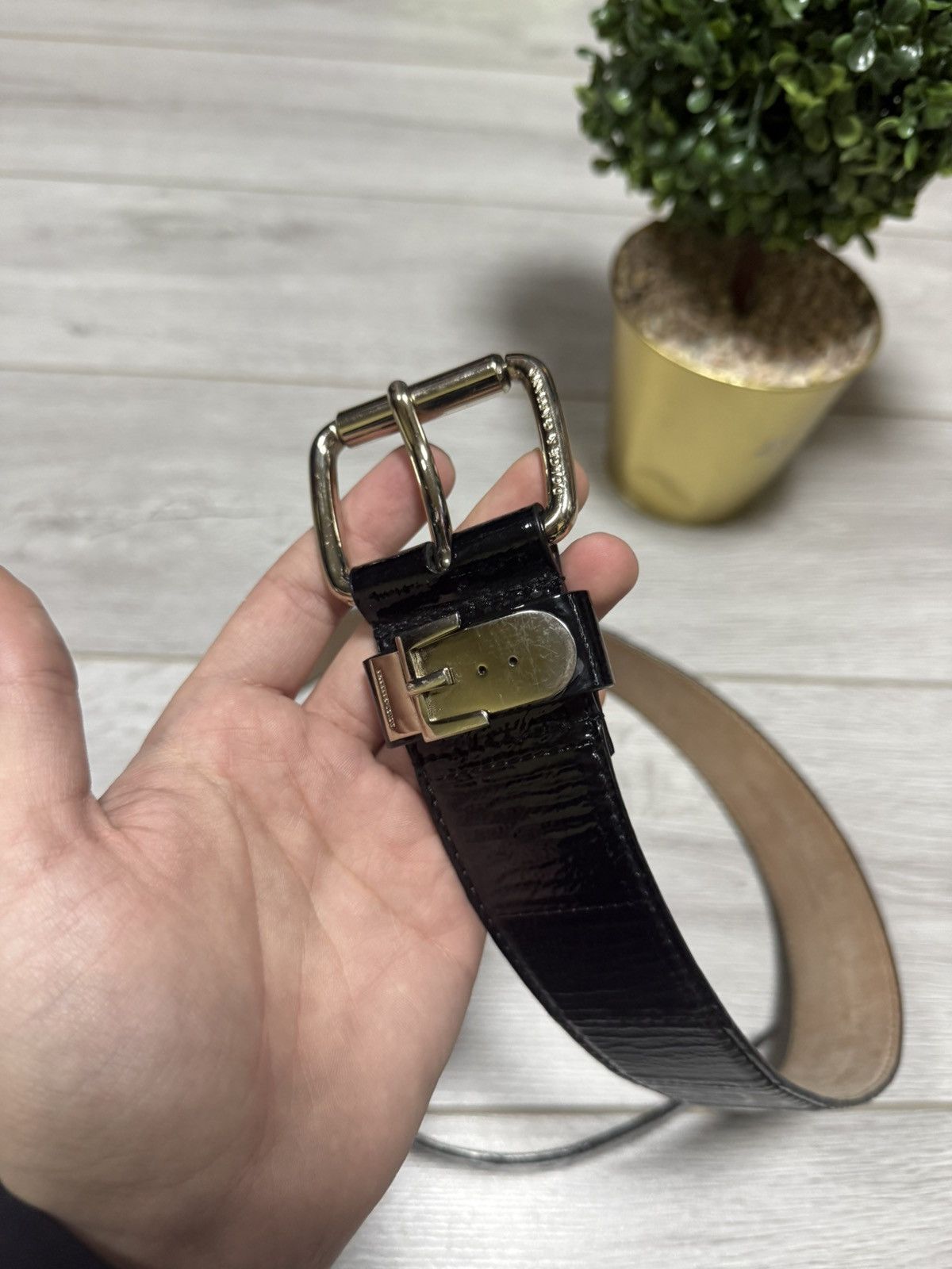 Dolce & Gabbana Dolce & Gabbana leather lacquered belt Size ONE SIZE - 2 Thumbnail