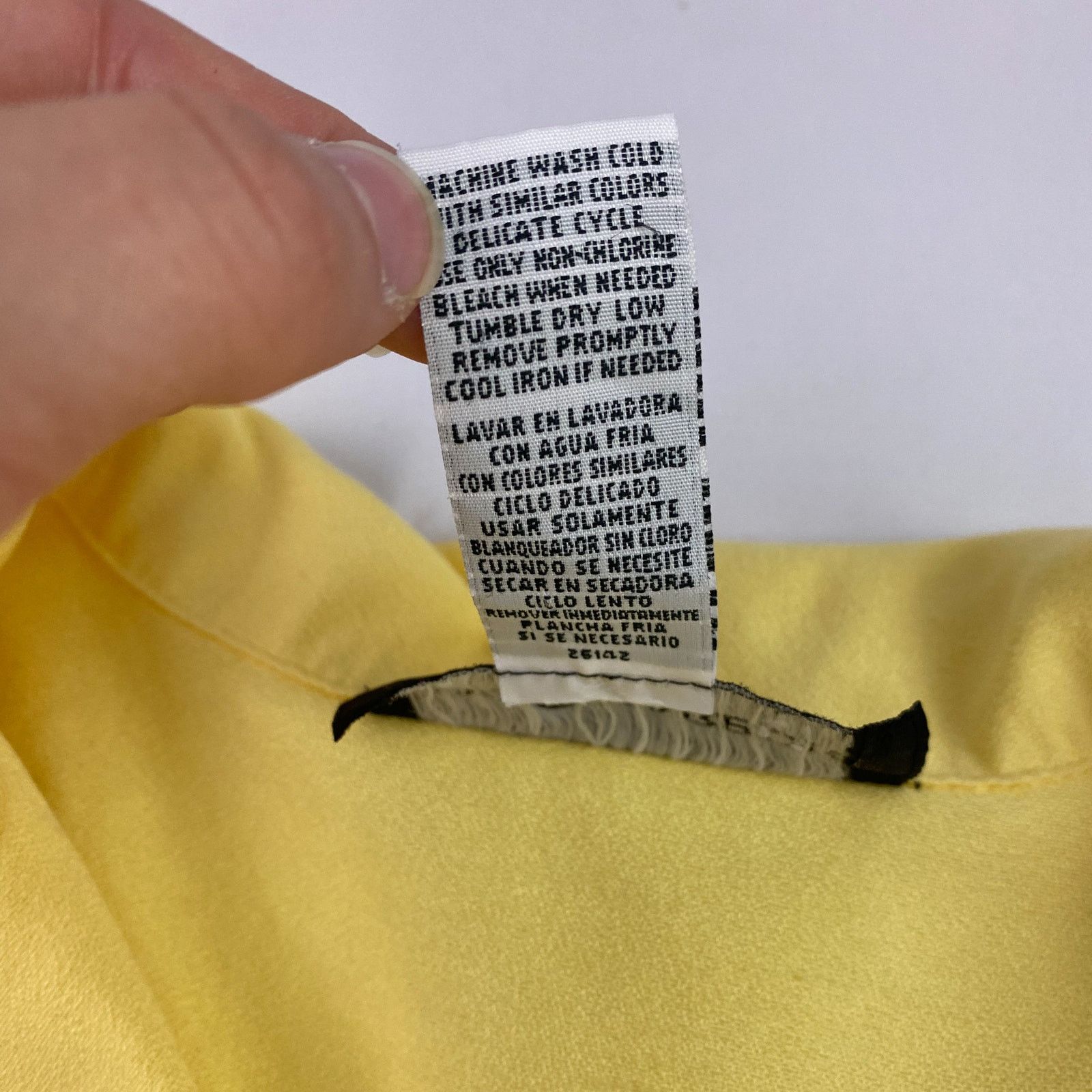 Vintage Sag Harbor Vintage Yellow Button Front Blouse Womens Small Size S / US 4 / IT 40 - 12 Thumbnail