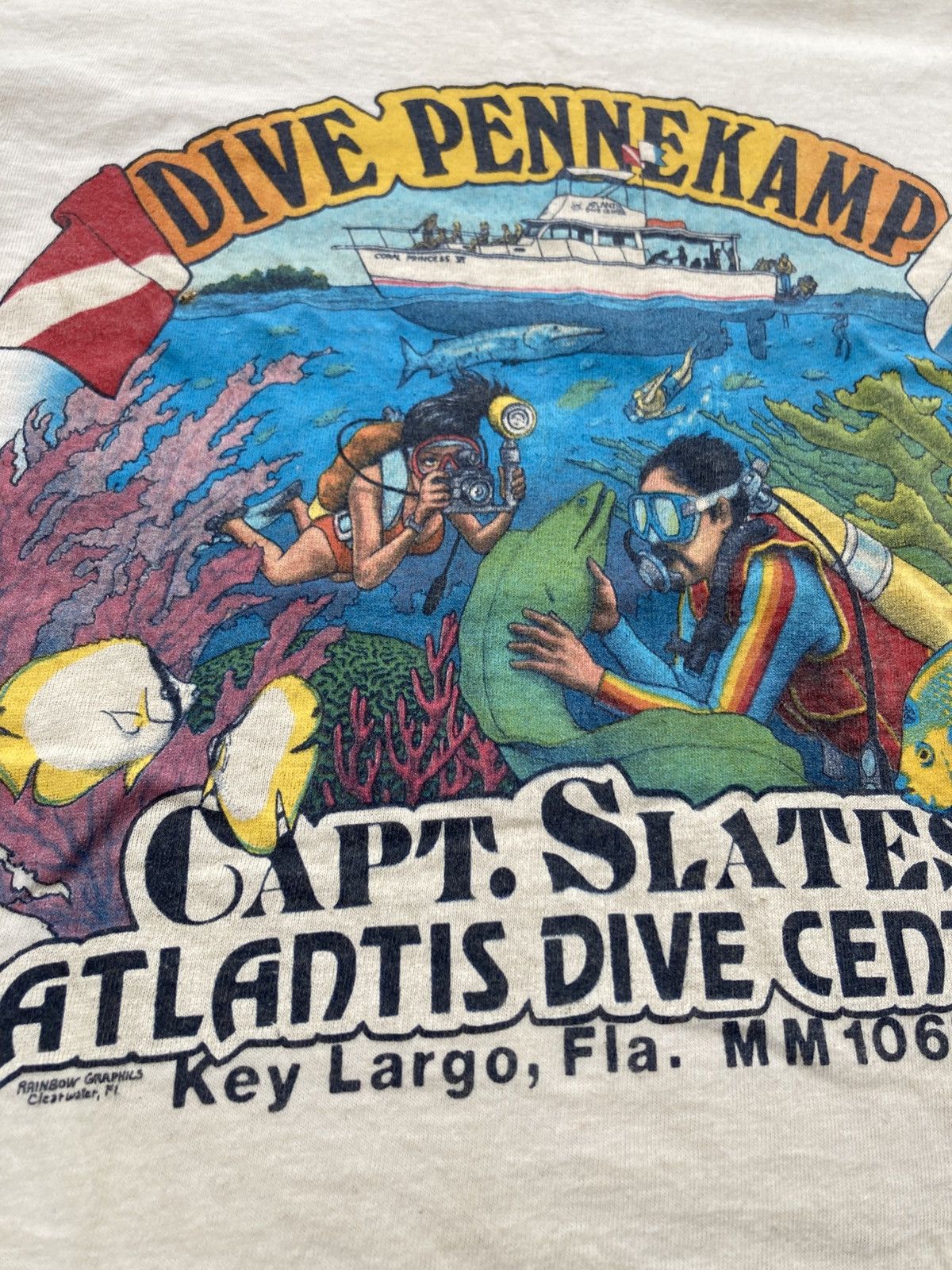 Vintage Vintage 70s Hi-Cru by Stedman Dive Pennekamp Atlantis Center Size US S / EU 44-46 / 1 - 6 Thumbnail