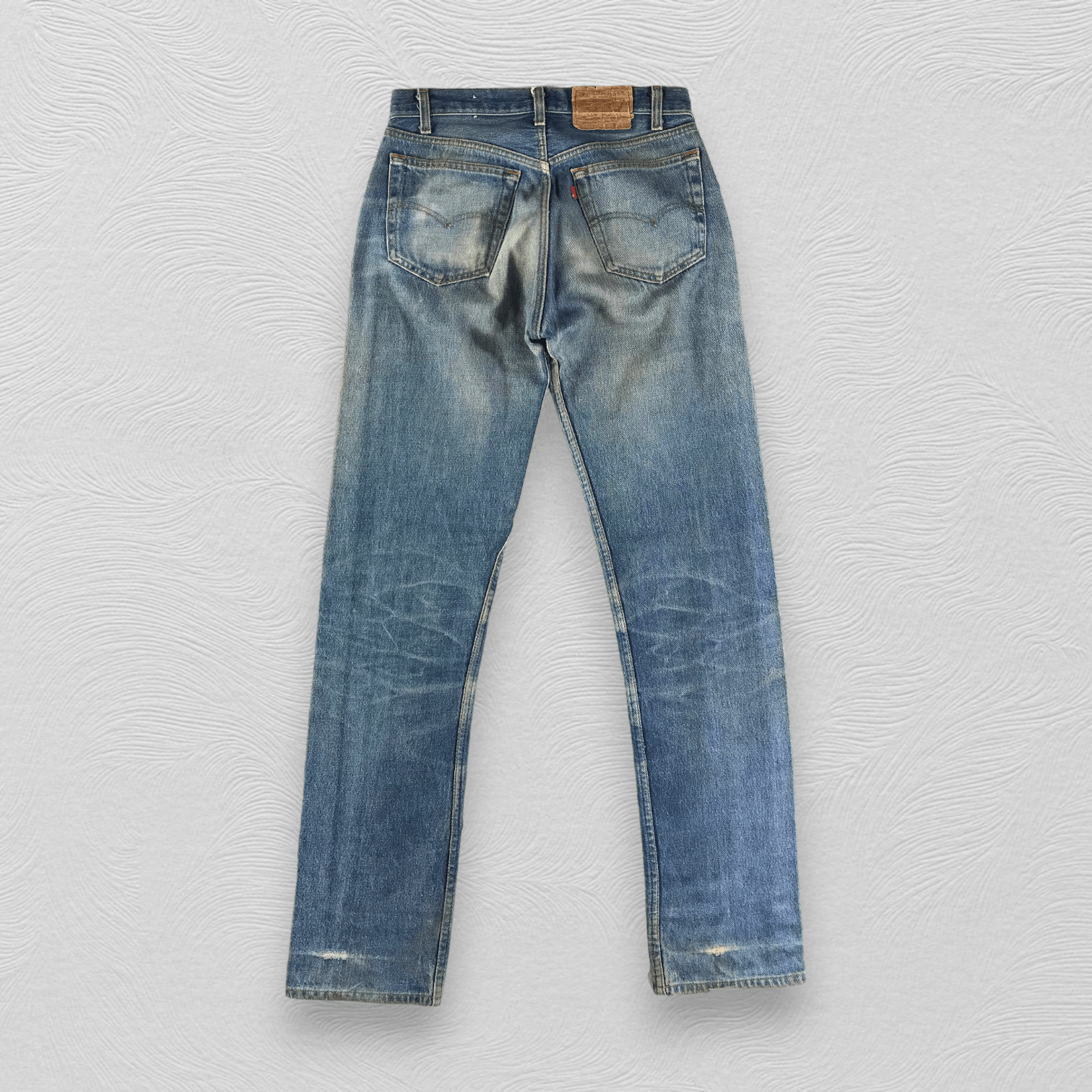Levi's Vintage 80s Levis 501 Jeans Dirty Blue Denim KJ2901 Size US 31 - 2 Thumbnail