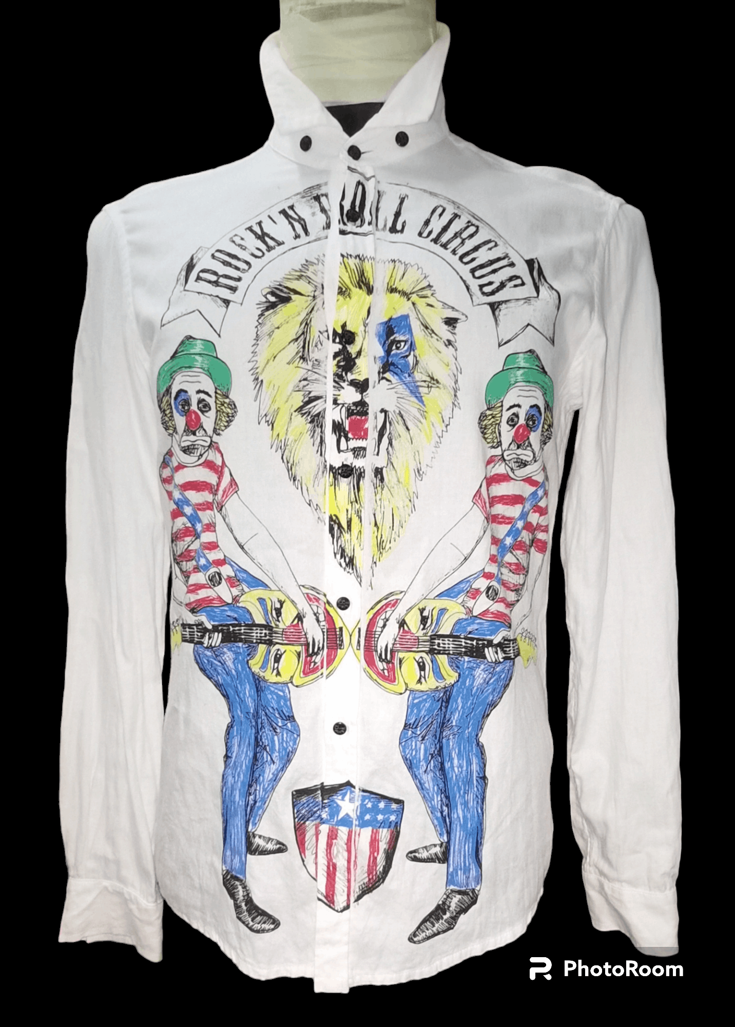 Jean Charles De Castelbajac ROCK&ROLL CIRCUS ROLLING STONES MOVIE LONG SLEEVE SHIRT Size US L / EU 52-54 / 3 - 1 Thumbnail