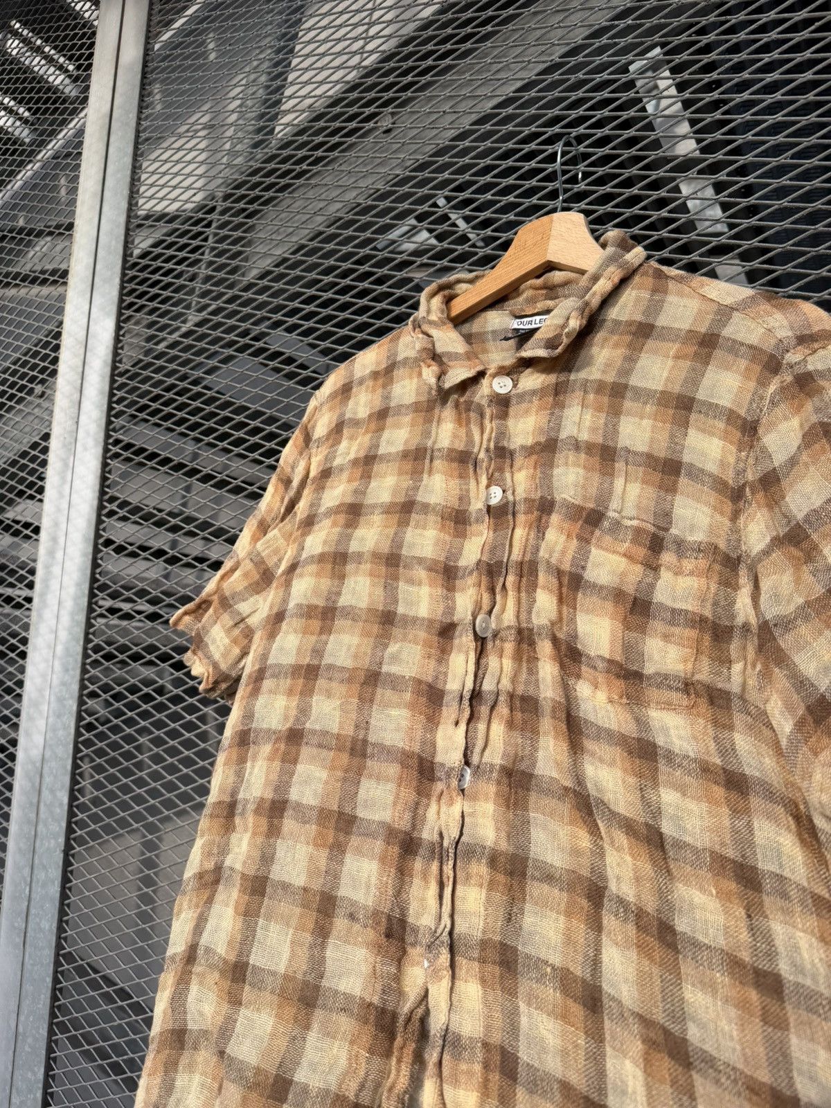 Our Legacy Our Legacy Raw Net Plaid Shirt Size US S / EU 44-46 / 1 - 9 Thumbnail