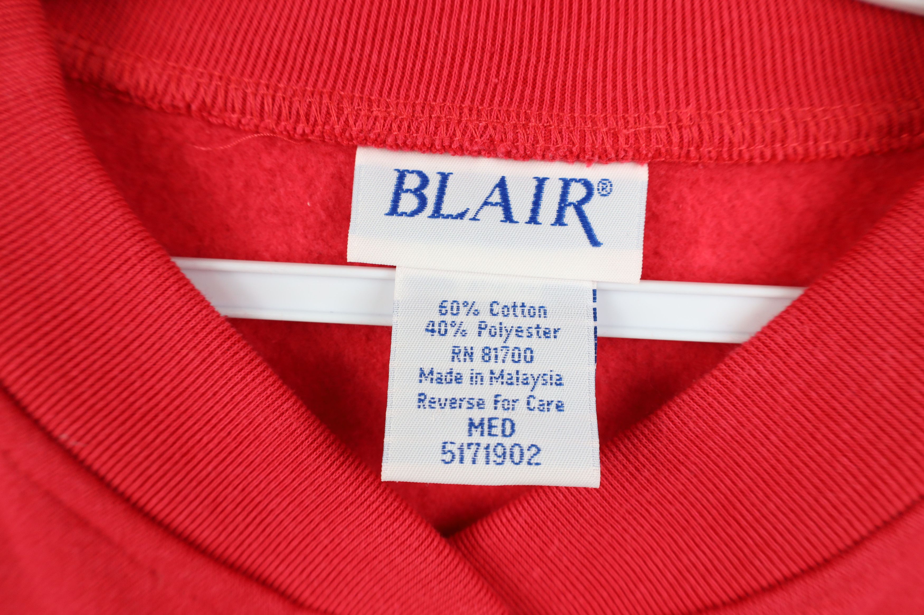 Vintage Vintage 90s Streetwear Blank Snap Button Cardigan Sweatshirt Size M / US 6-8 / IT 42-44 - 4 Thumbnail