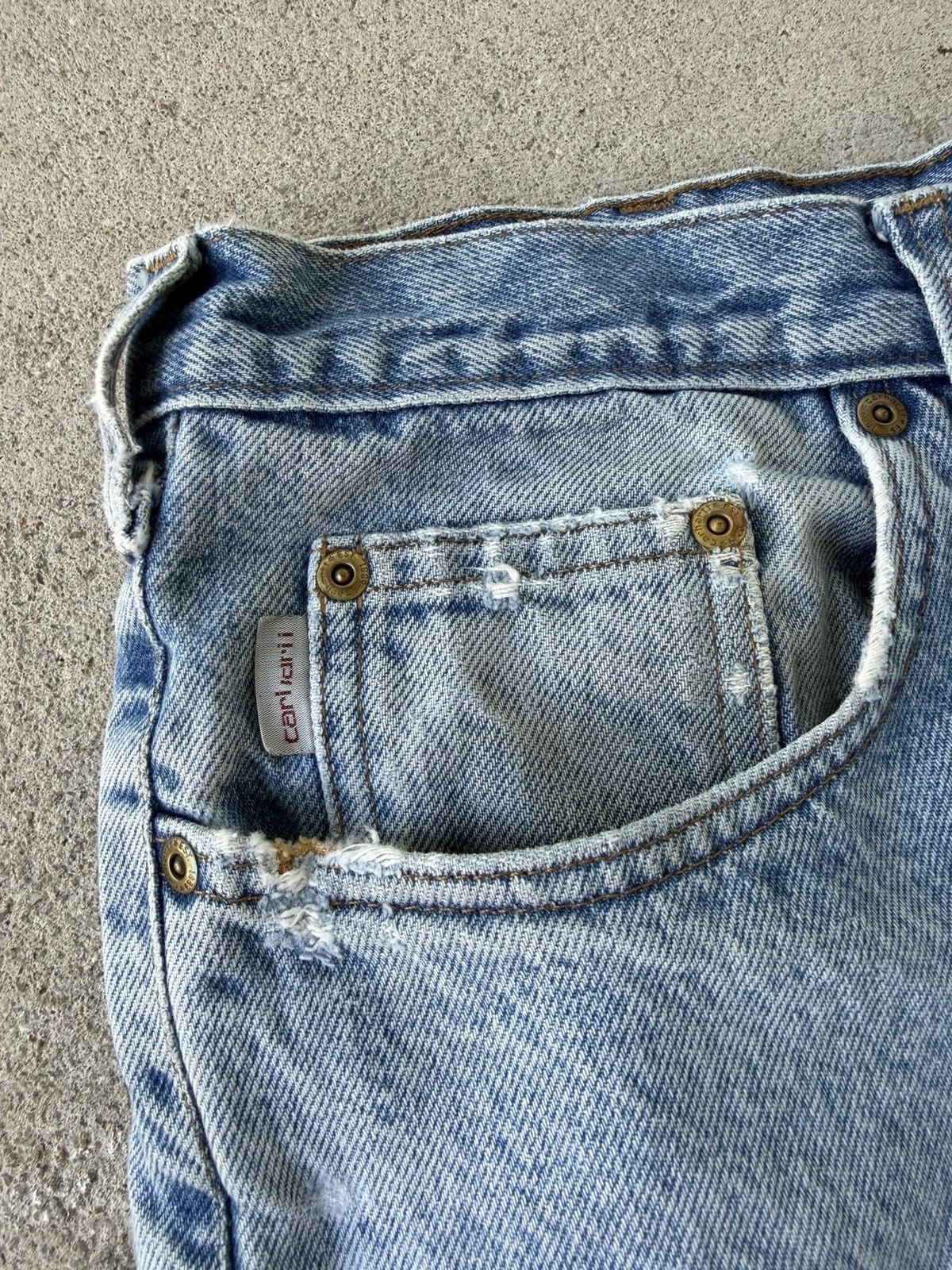 Carhartt Vintage Carharrt B460 LVB Relaxed Fit Denim Jeans Size US 38 / EU 54 - 4 Thumbnail