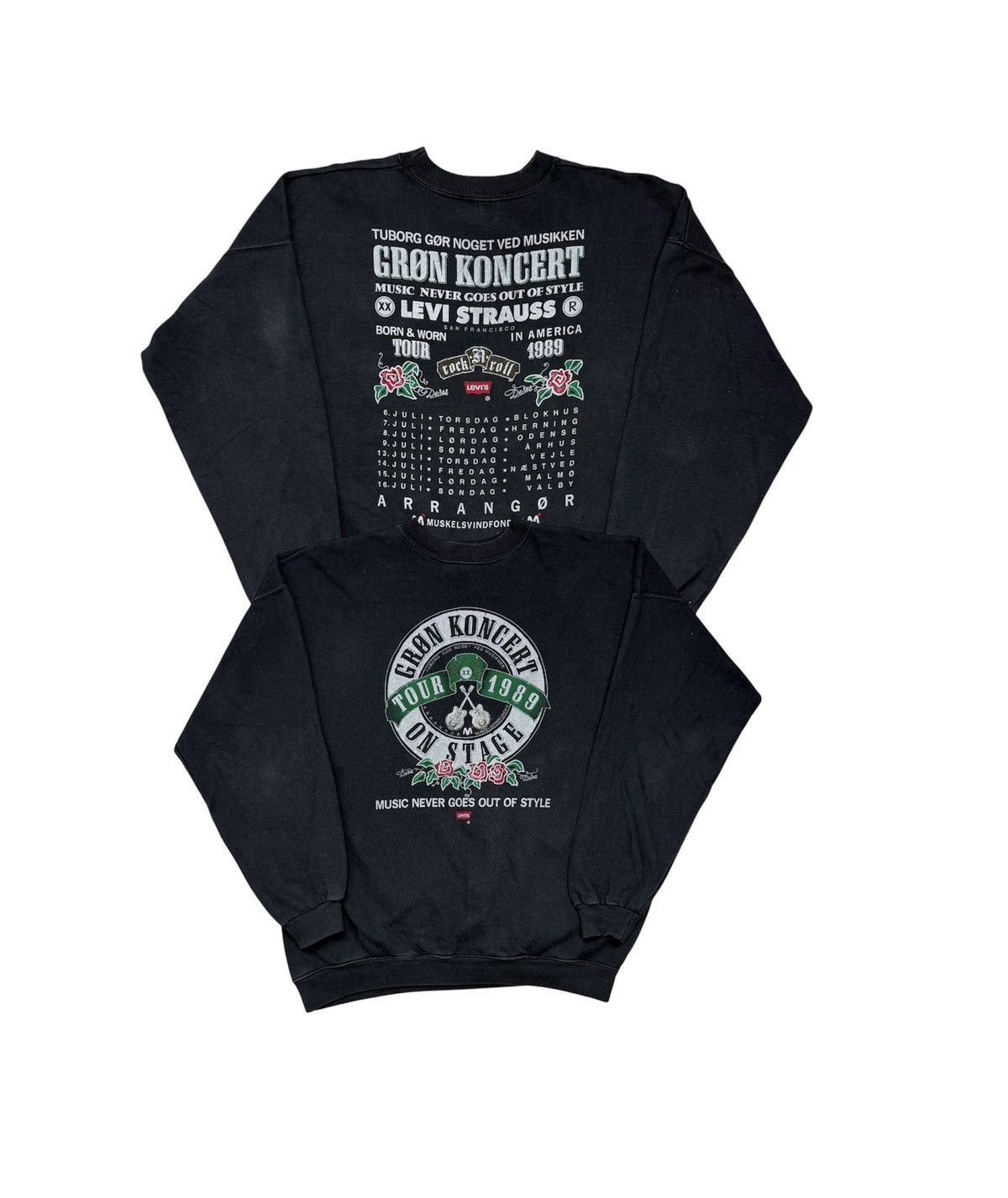 Levi's Very Rare Levi's Grøn Concert 1989 Tour Vintage 80's Size US L / EU 52-54 / 3 - 1 Thumbnail