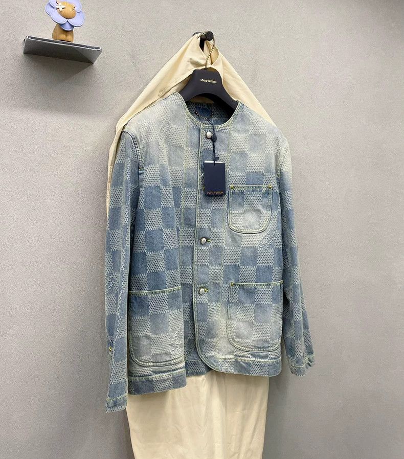 Louis Vuitton Louis Vuitton 24 New Checker Denim Jacket 2503-Nextarrow Size US M / EU 48-50 / 2 - 6 Thumbnail