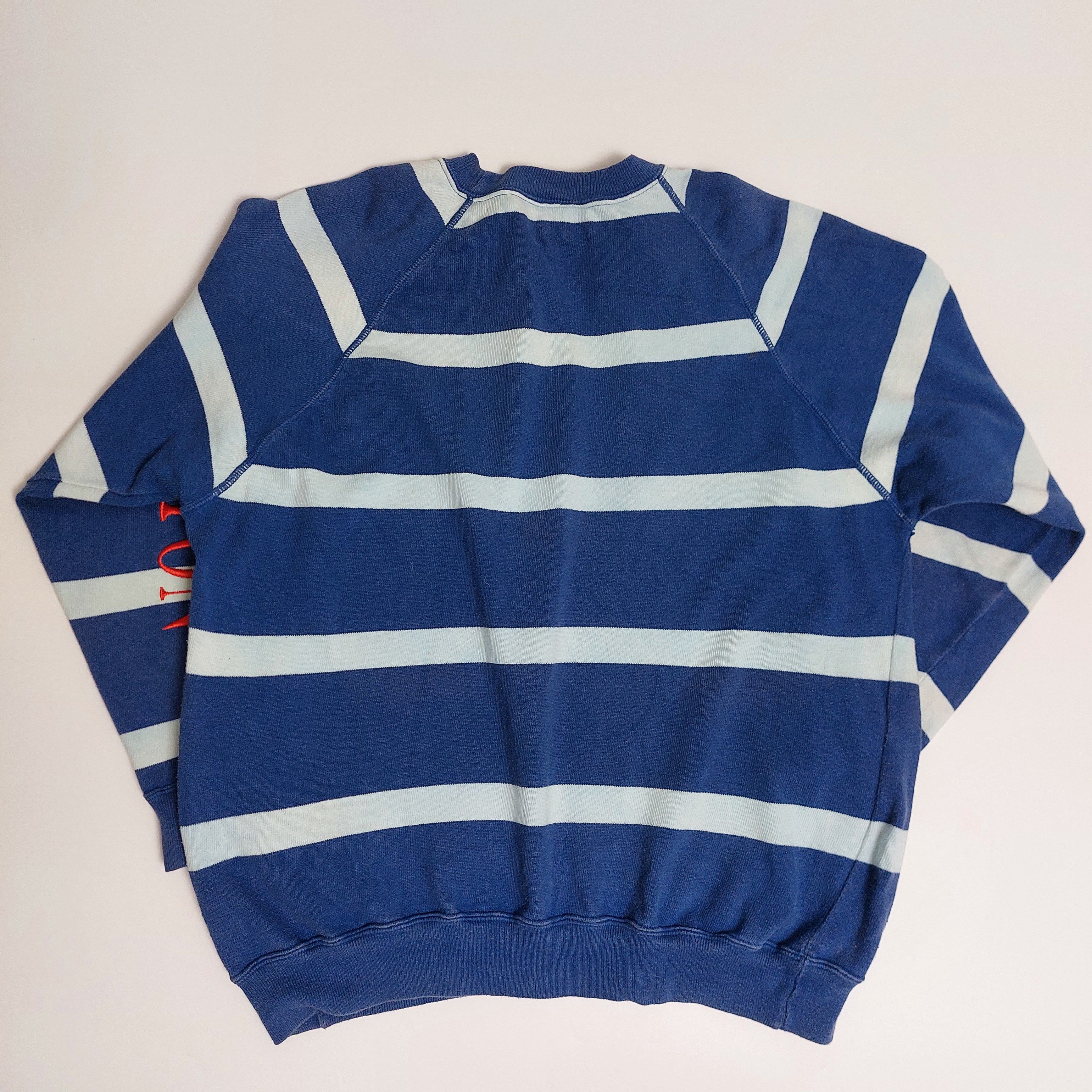 Benetton 90s Benetton striped rugby sweatshirt Size US L / EU 52-54 / 3 - 5 Thumbnail
