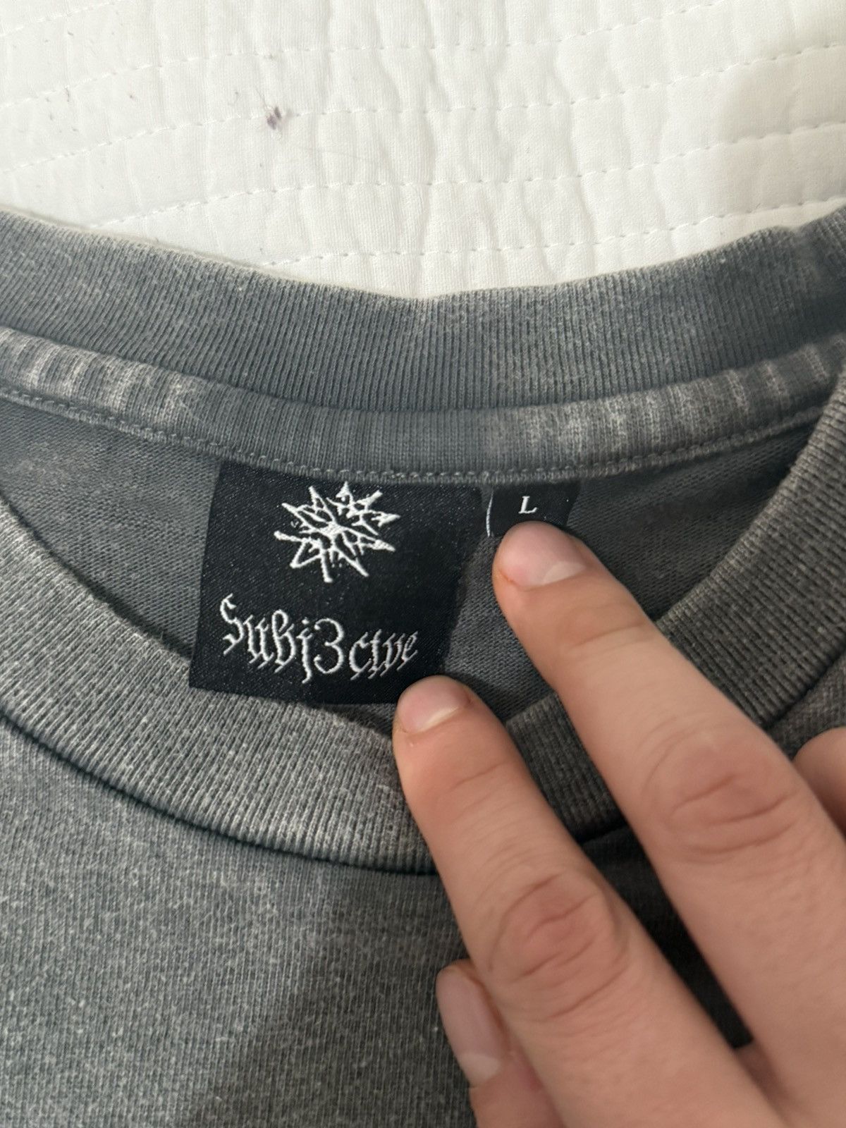 Other Subj3ctve Black Wash Triple Cross Black Flame Tee Size US L / EU 52-54 / 3 - 3 Thumbnail