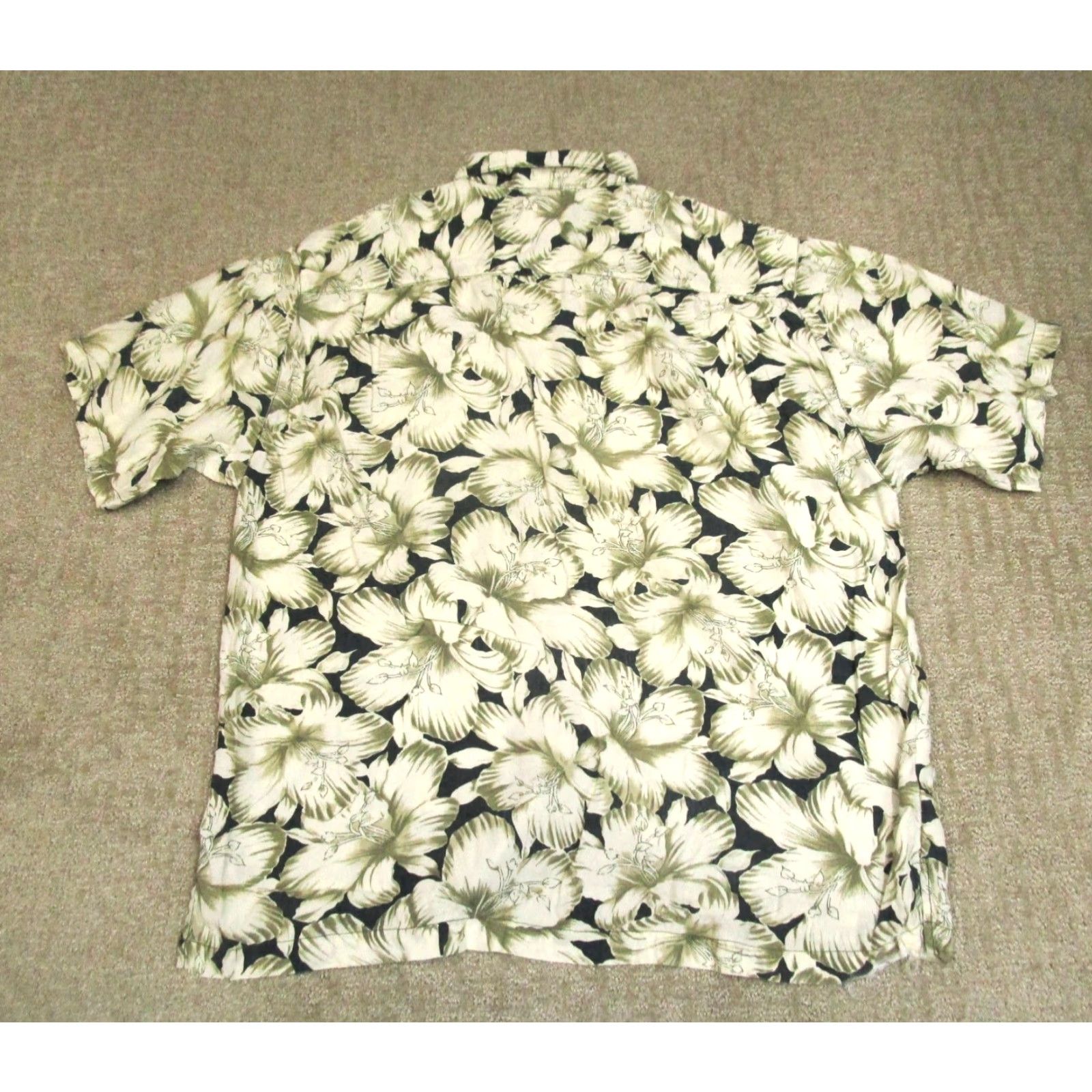 Tommy Bahama VINTAGE Tommy Bahama Shirt Mens Large White Floral Hawaiian Aloha Rayon Button Up Size US L / EU 52-54 / 3 - 4 Thumbnail