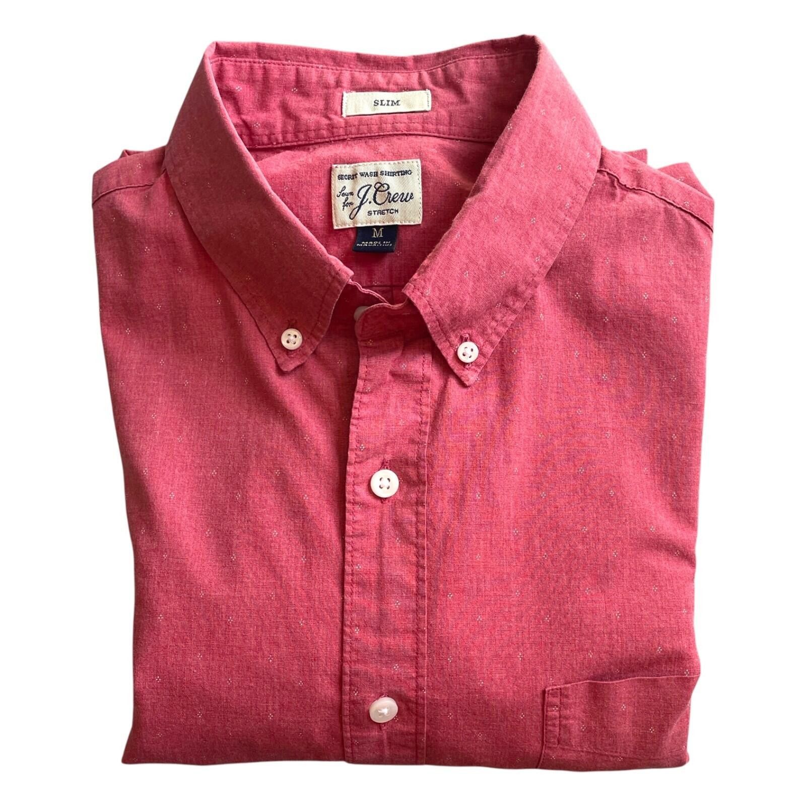 J.Crew J.Crew Secret Wash Shirt Mens Medium Pink Button Down CLEAN! Size US M / EU 48-50 / 2 - 5 Thumbnail