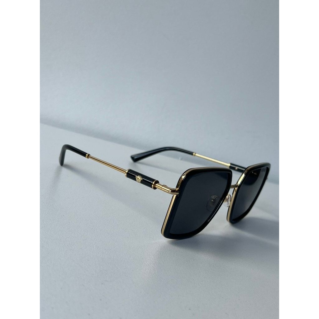 NEW Versace VE2261 Square Sunglasses in Black Gold