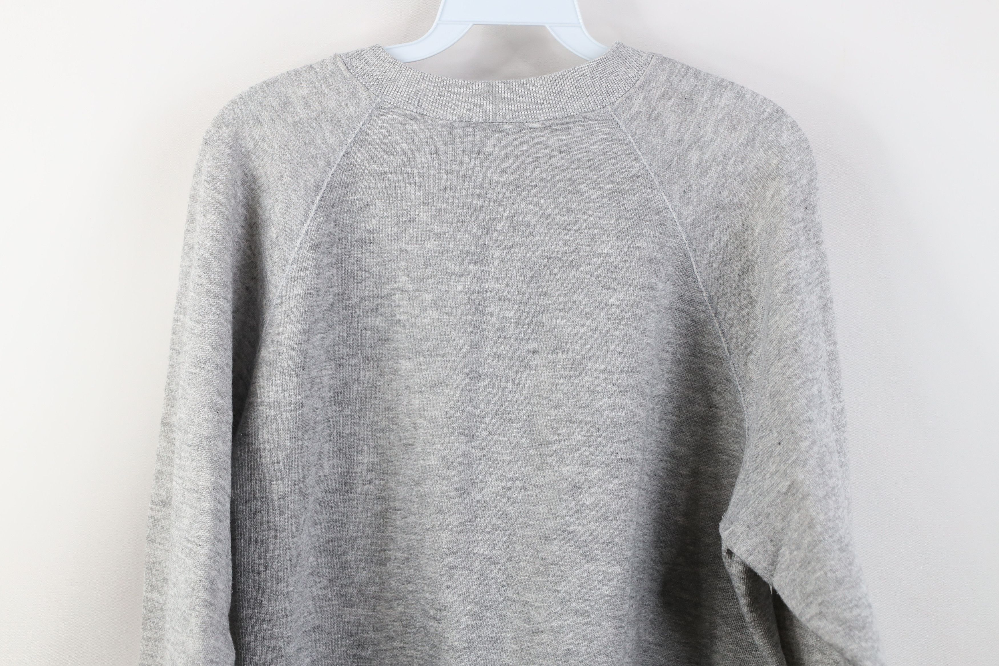 Vintage Vintage 70s Streetwear Crewneck Sweatshirt Heather Gray USA Size US XL / EU 56 / 4 - 11 Thumbnail