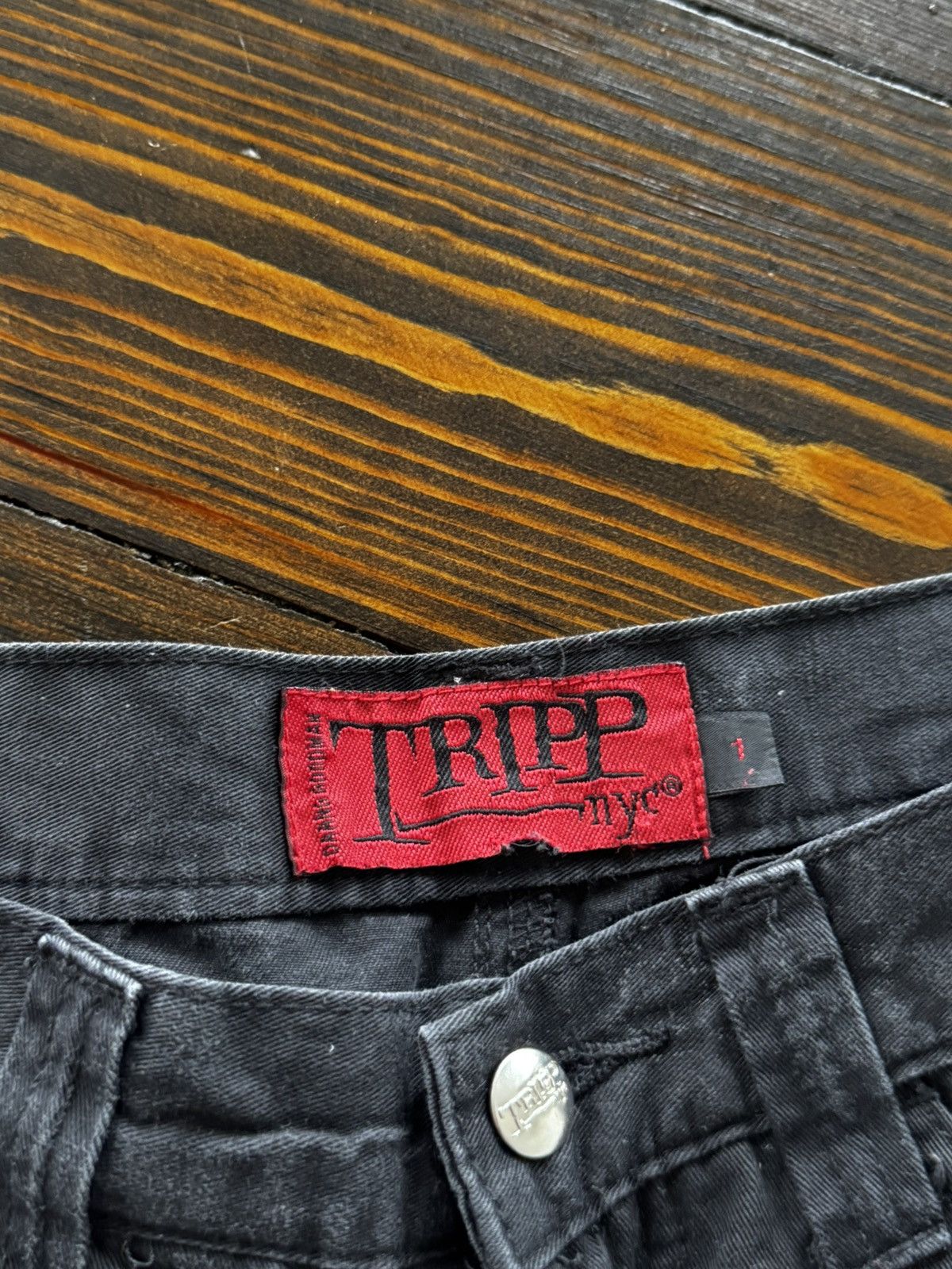 Tripp NYC Pinstripe Bondage Y2K Goth Vibe Pants