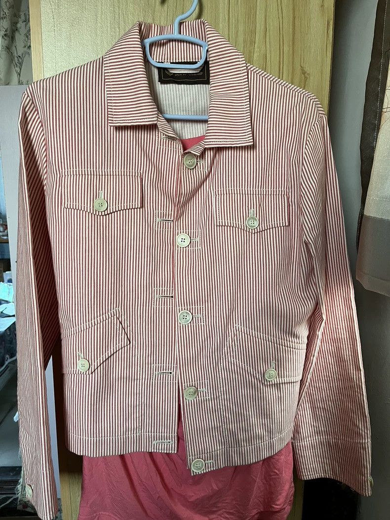 Loro Piana Loro Piana Striped Denim Jacket S Size US S / EU 44-46 / 1 - 1 Thumbnail