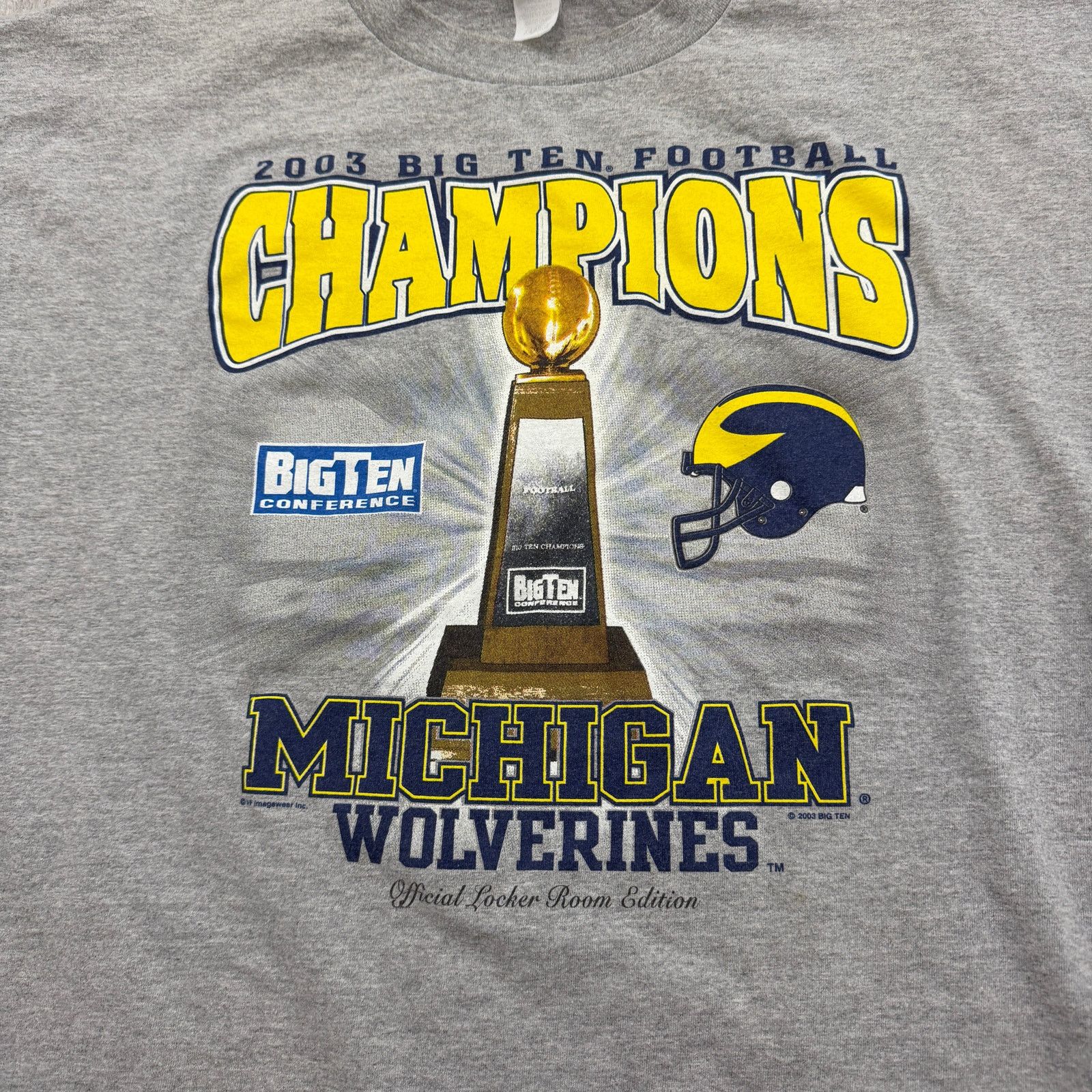 Vintage Vintage Michigan Wolverines 2003 Big Ten Champions Shirt Size US XL / EU 56 / 4 - 3 Thumbnail