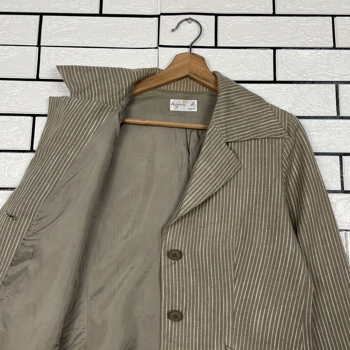 agnes b. Agnes B Stripe Women Jacket Size M / US 6-8 / IT 42-44 - 10 Thumbnail