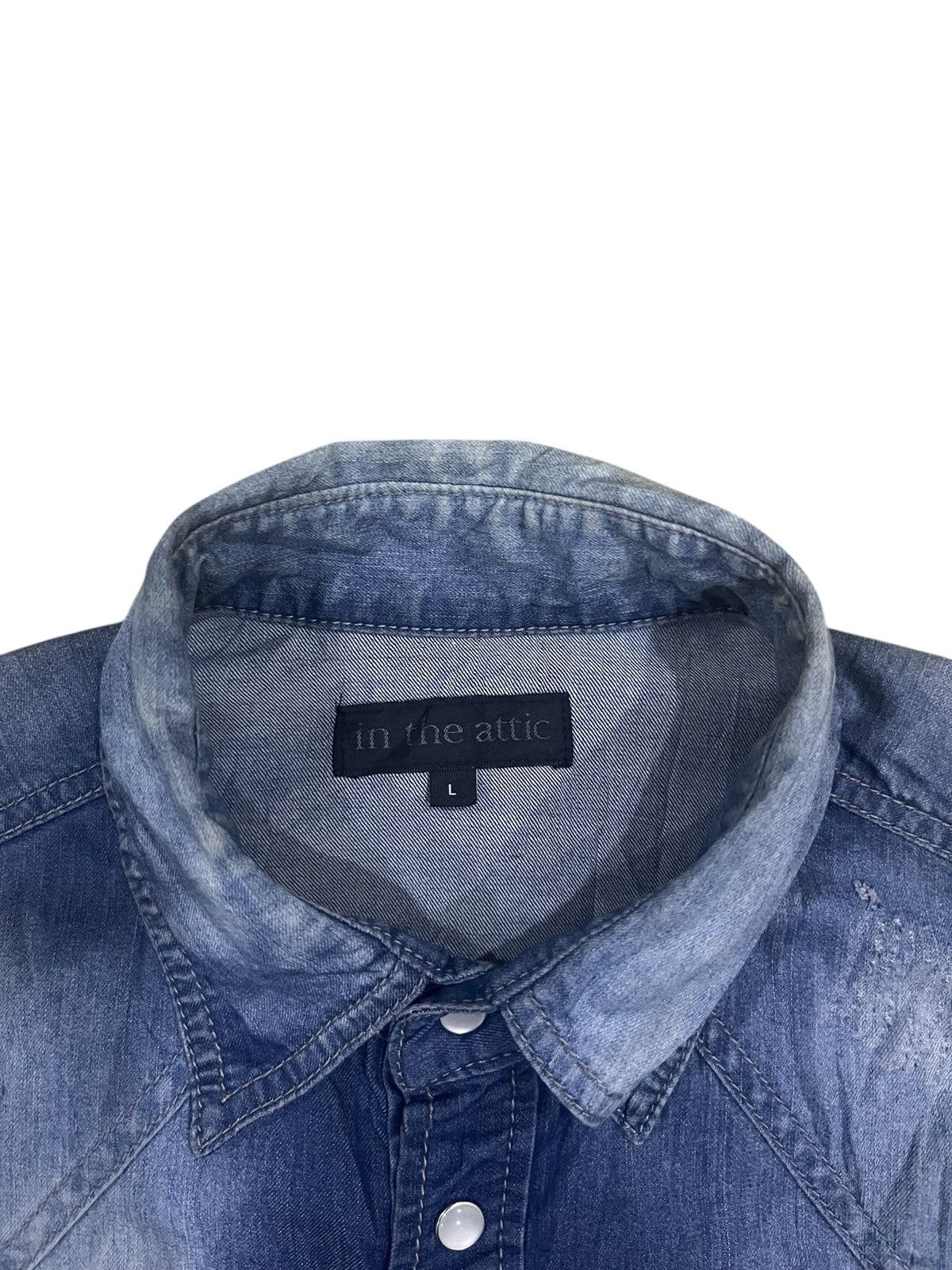 In The Attic Vintage in the attic denim button up long sleeve shirt Size US L / EU 52-54 / 3 - 7 Thumbnail