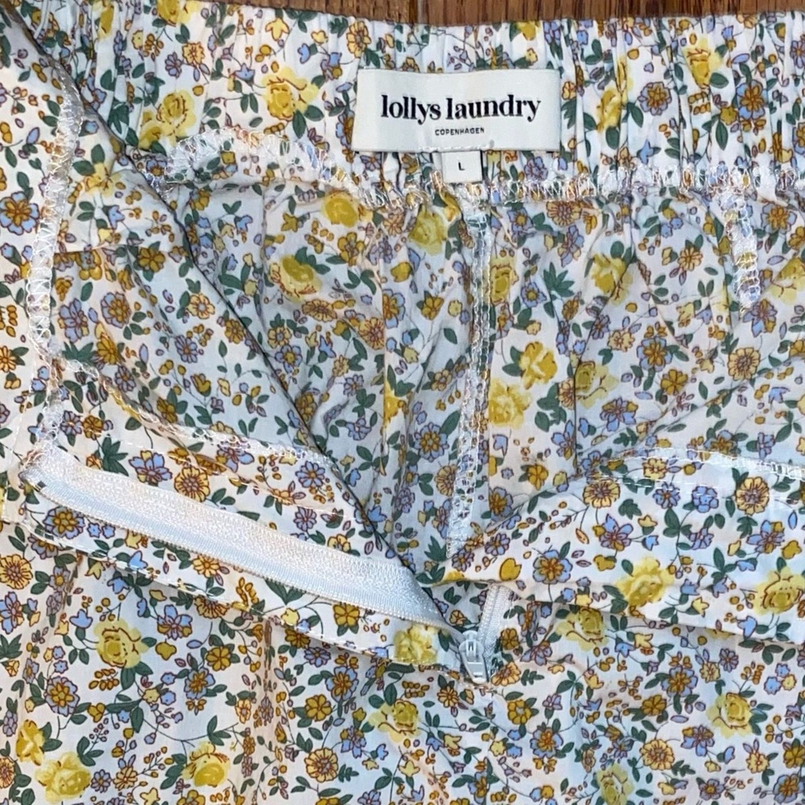 Engineered Garments Lollys Laundry Garmentory Maisie Yellow Cotton Floral Pant L Size 34" / US 12 / IT 48 - 11 Thumbnail