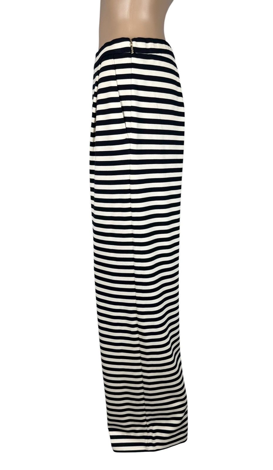 Max Mara Max Mara Striped Pants Wide Leg Viscose Jersey size US8 UK10 Size 28" / US 6 / IT 42 - 4 Thumbnail