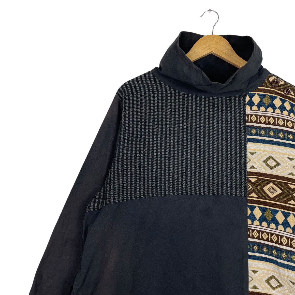 45rpm × Indigo × Japanese Brand 💥AMINA JAPAN PATCHWORK PULLOVER Size US M / EU 48-50 / 2 - 5 Thumbnail