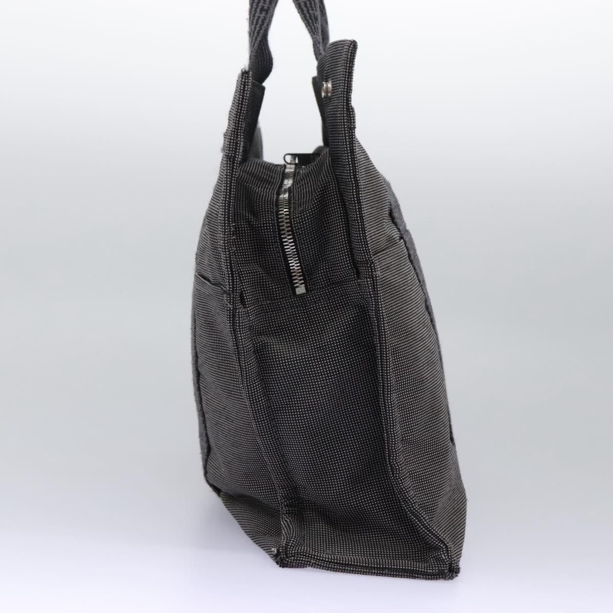 Hermes HERMES Her Line MM Hand Bag Canvas Gray Silver Size ONE SIZE - 4 Thumbnail