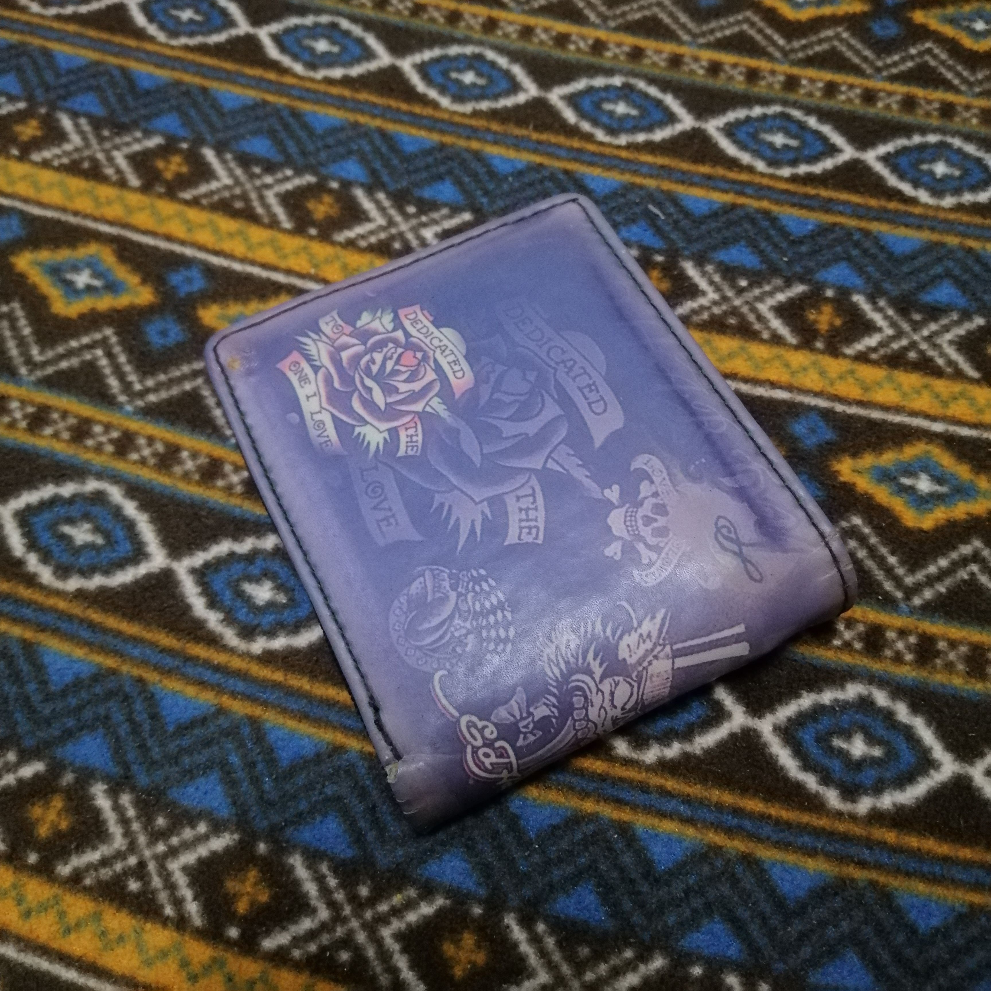 Ed Hardy Vintage Ed Hardy Olive Skull Wallets Size ONE SIZE - 3 Thumbnail