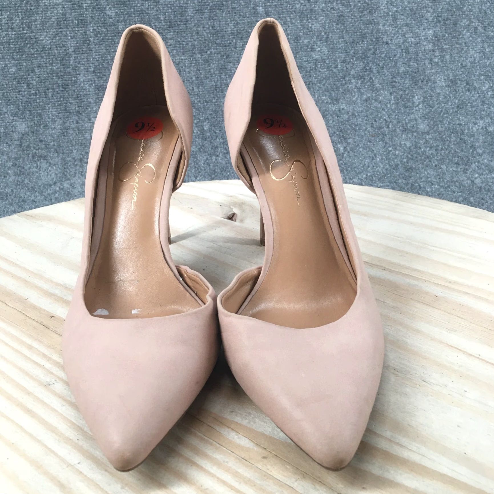 Jessica Simpson Jessica Simpson High Heels Womens 9.5 M Pointed Toe Stiletto Slip On Pump Pink Size US 10 / IT 40 - 7 Thumbnail