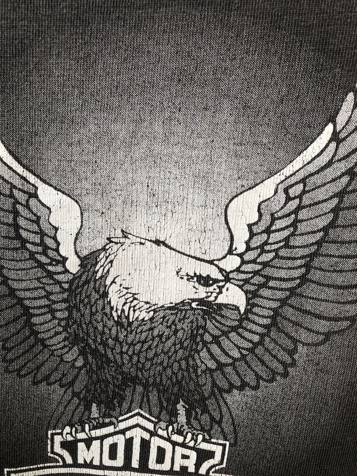 Harley Davidson × Vintage Vintage 90s HARLEY DAVIDSON Eagle Faded Tee Size US XL / EU 56 / 4 - 5 Thumbnail