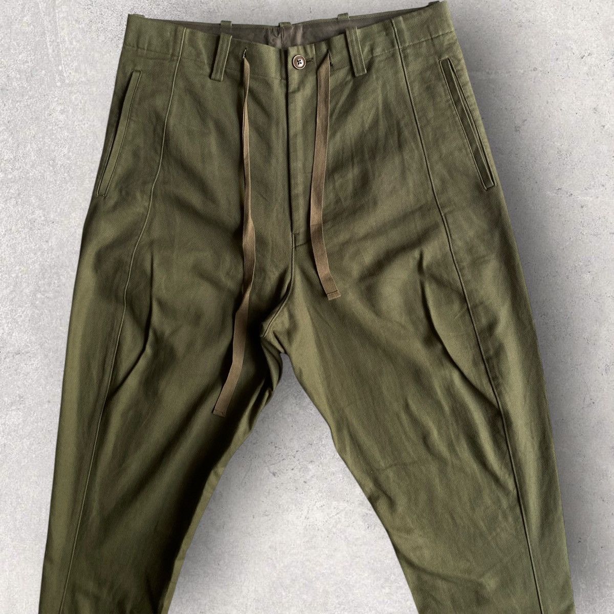Yohji Yamamoto AW21-22 S’Yte Drop Crotch Military Pants Size US 32 / EU 48 - 3 Thumbnail