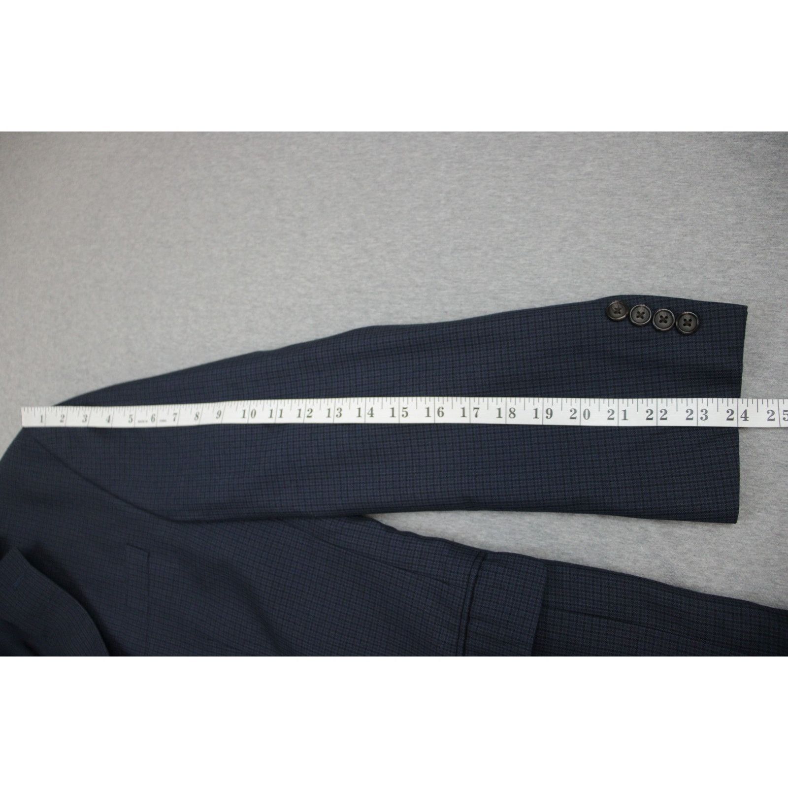 Lauren Ralph Lauren Lauren Ralph Lauren Blazer Mens Size 40R Navy Blue Check Size 40R - 8 Thumbnail