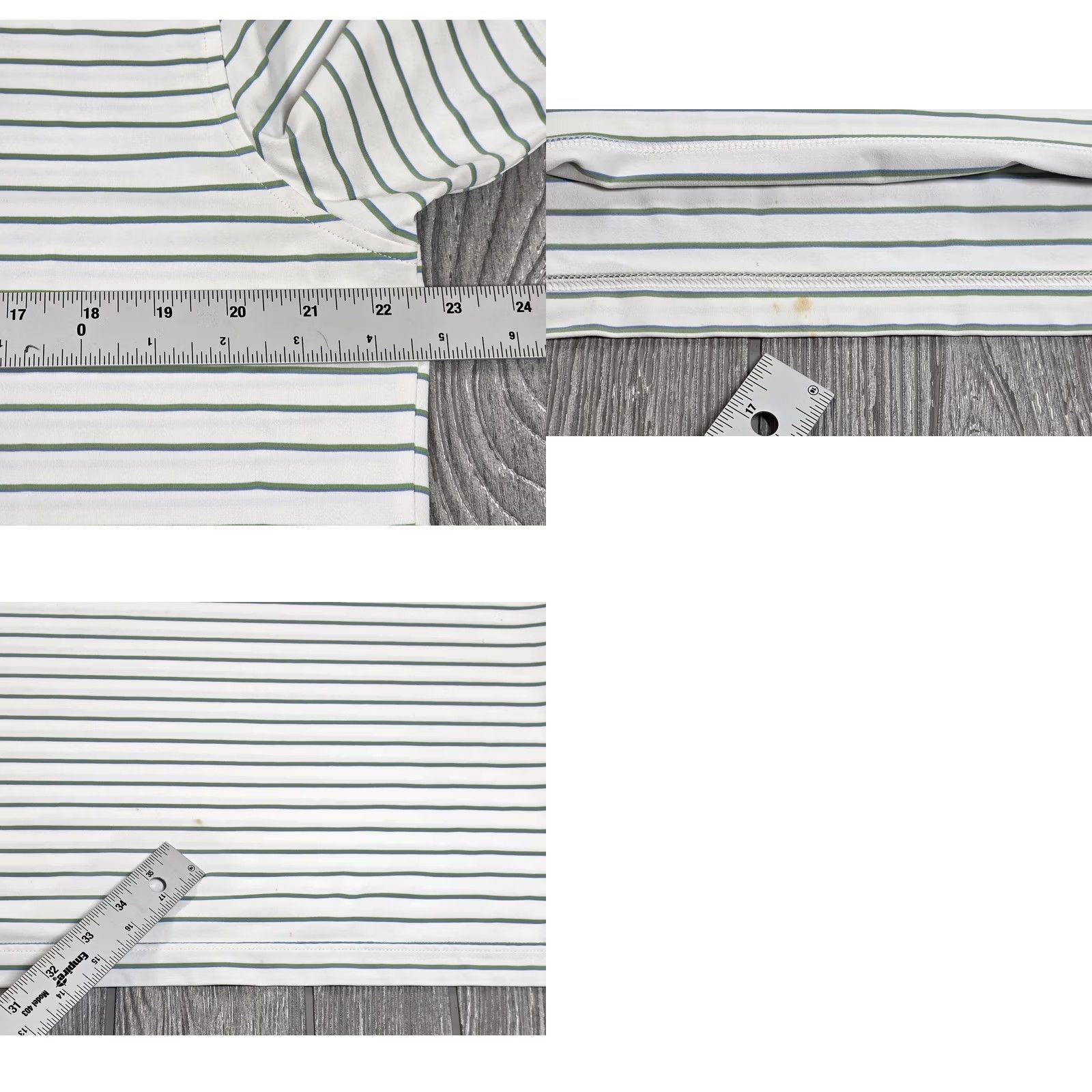 Vintage Dunhill Polo Shirt Golf White Green Stripe M Adult Regular Short Sleeve Polo Shirt Mens Size US M / EU 48-50 / 2 - 9 Thumbnail