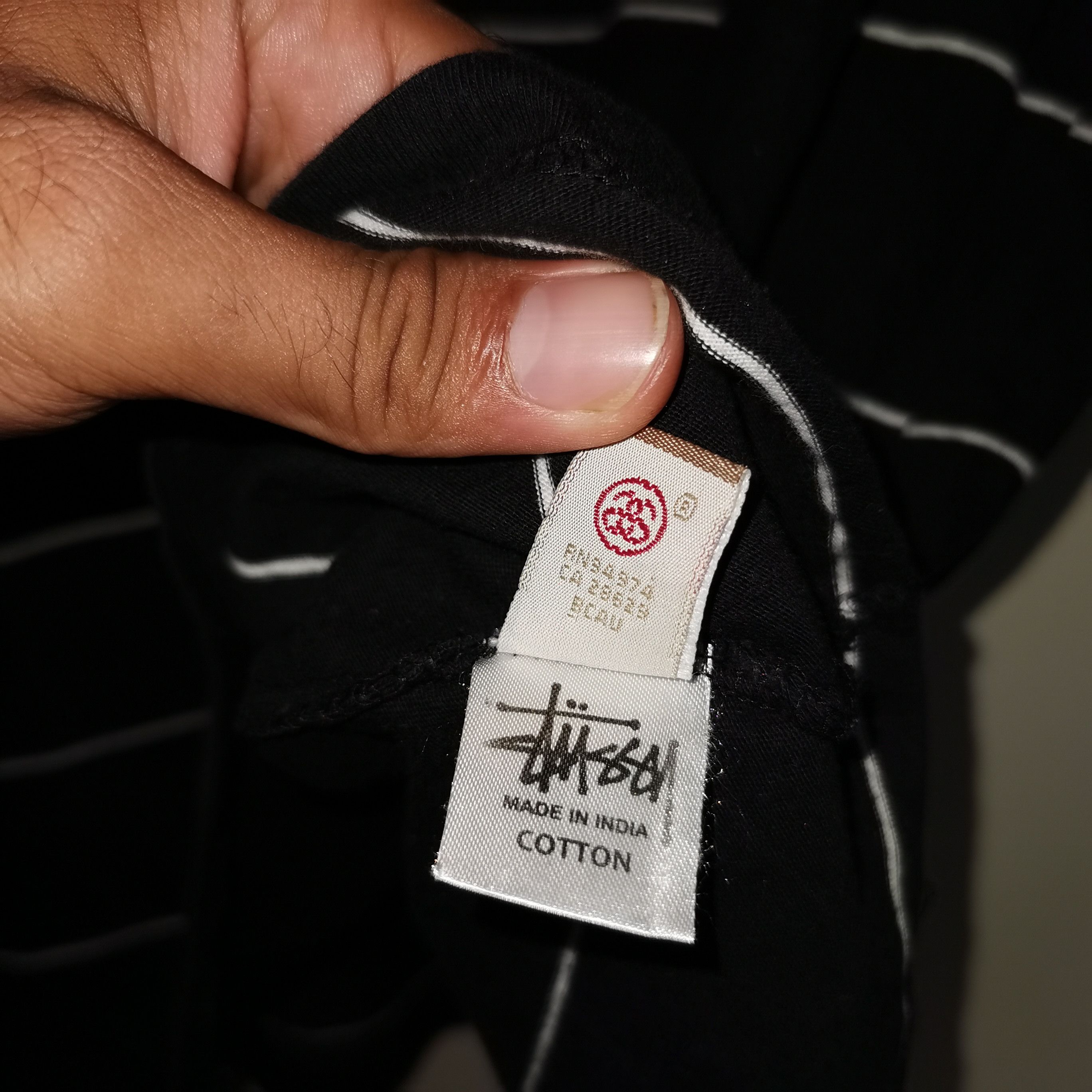 Stussy Rare Stussy Box Stripe Embroidery Logo Shirt Size US XL / EU 56 / 4 - 10 Thumbnail