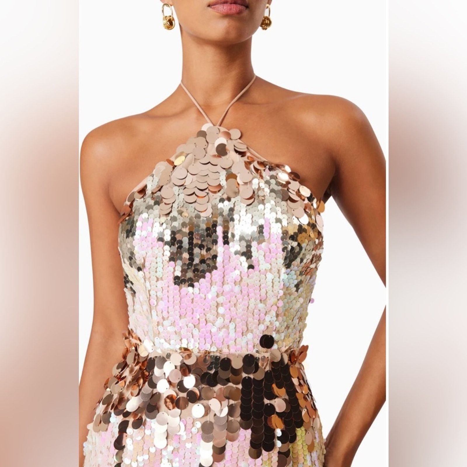 ELLIATT NWT Elliatt $278 Sequin Evening Gown - Multicolor size S Size S / US 4 / IT 40 - 3 Thumbnail