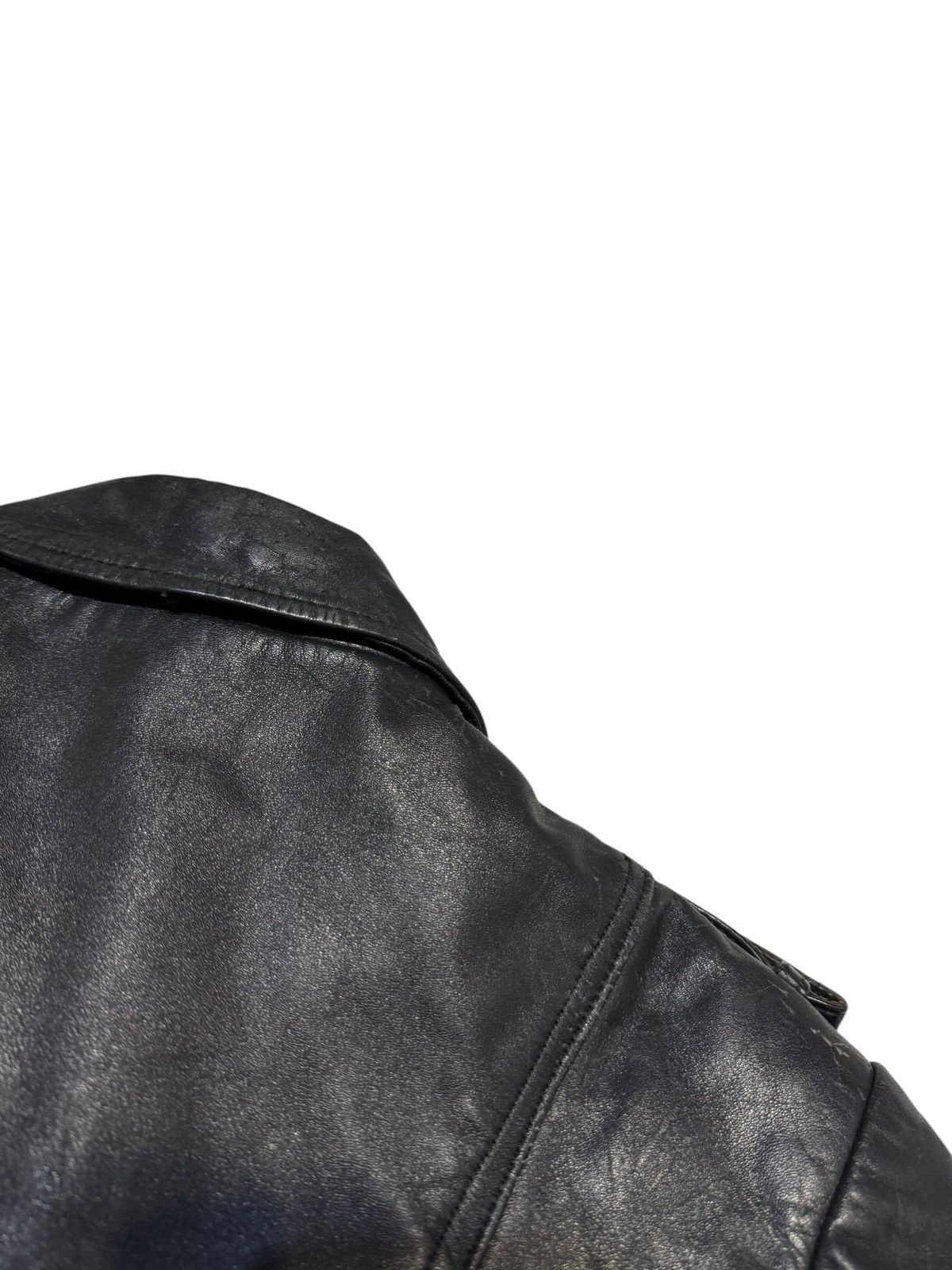 Vintage Rare Fenriz Style Death / Black Metal Leather Biker Jacket Size US L / EU 52-54 / 3 - 5 Thumbnail