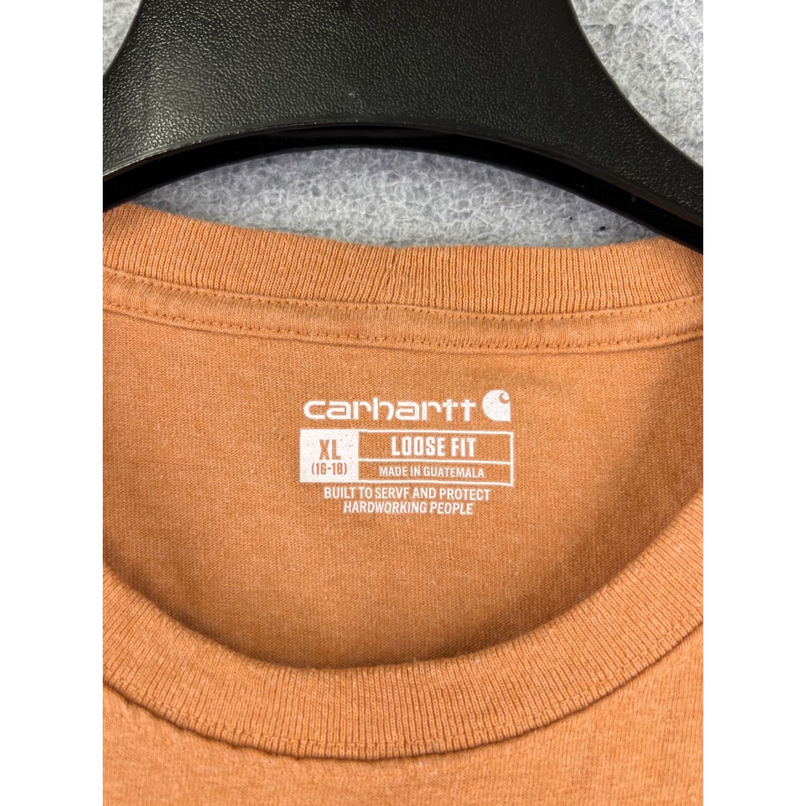 Carhartt Carhartt Shirt Womens XL Orange Short Sleeve Crew Neck Cotton Blend Jersey Size XL / US 12-14 / IT 48-50 - 7 Thumbnail