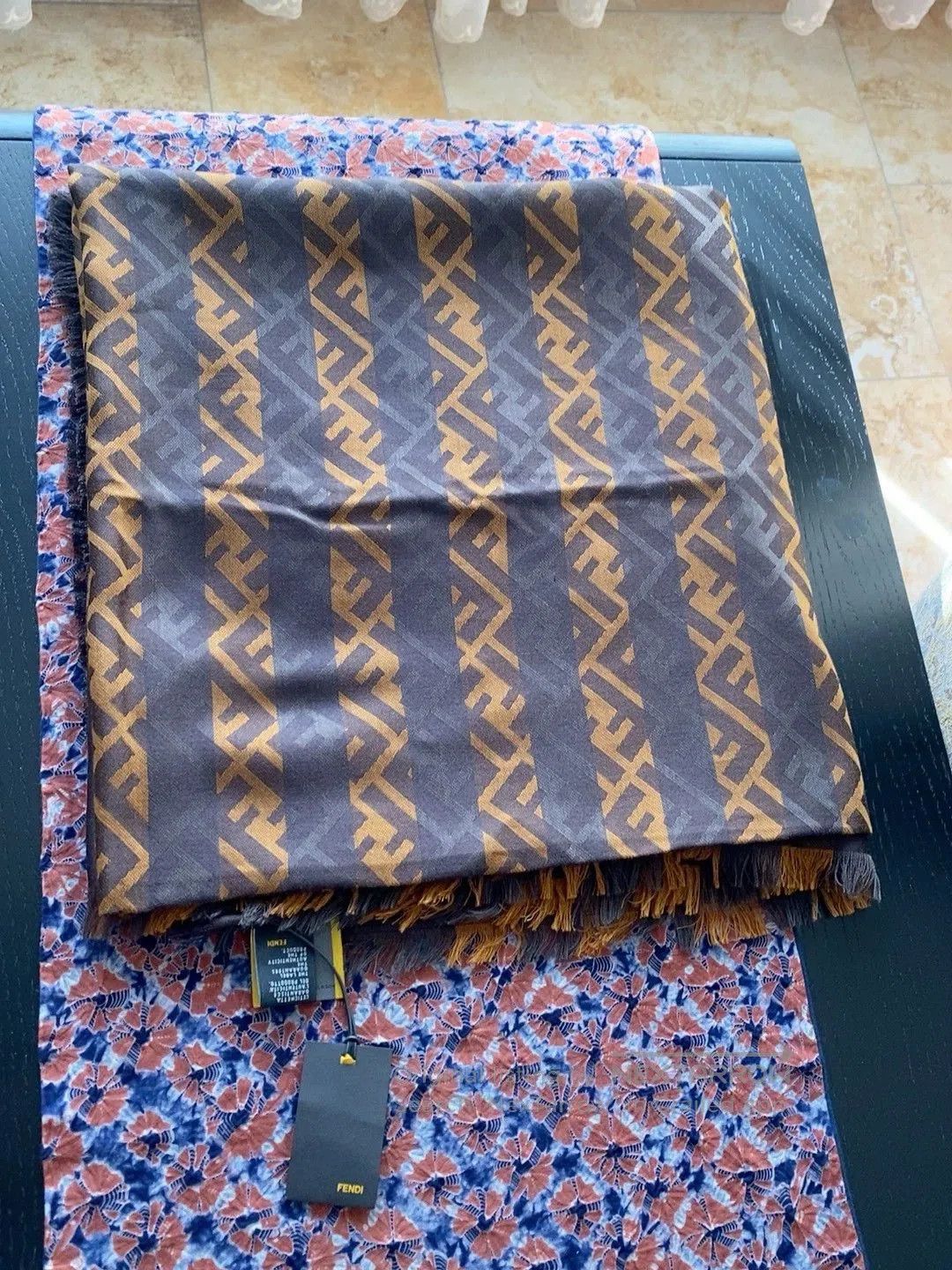 Fendi Fendi FF scarf shawl. Size ONE SIZE - 3 Thumbnail