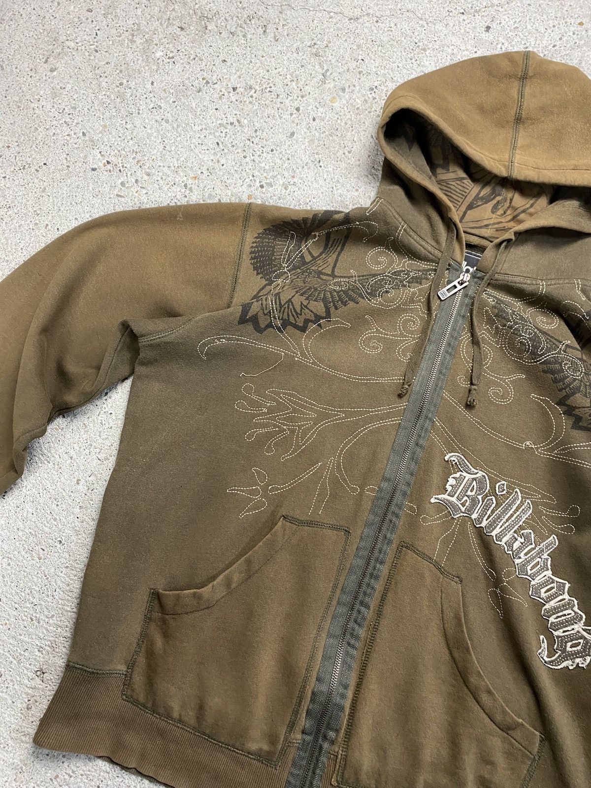 Billabong Billabong hoodie brown affliction surf skate vintage archive Size US L / EU 52-54 / 3 - 6 Thumbnail