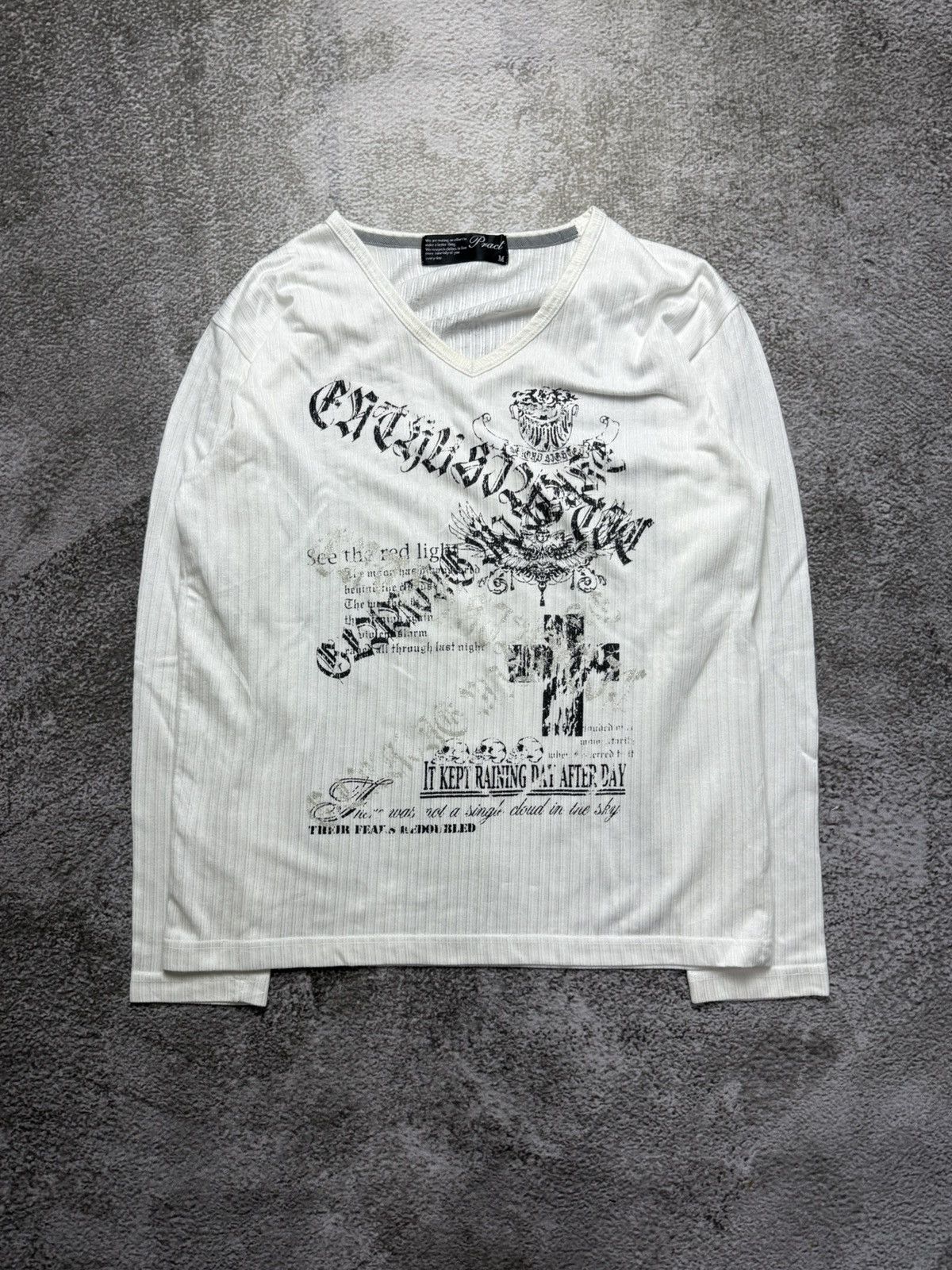Japanese Brand Pract gothic vkei style poem longsleeve Size US M / EU 48-50 / 2 - 1 Thumbnail