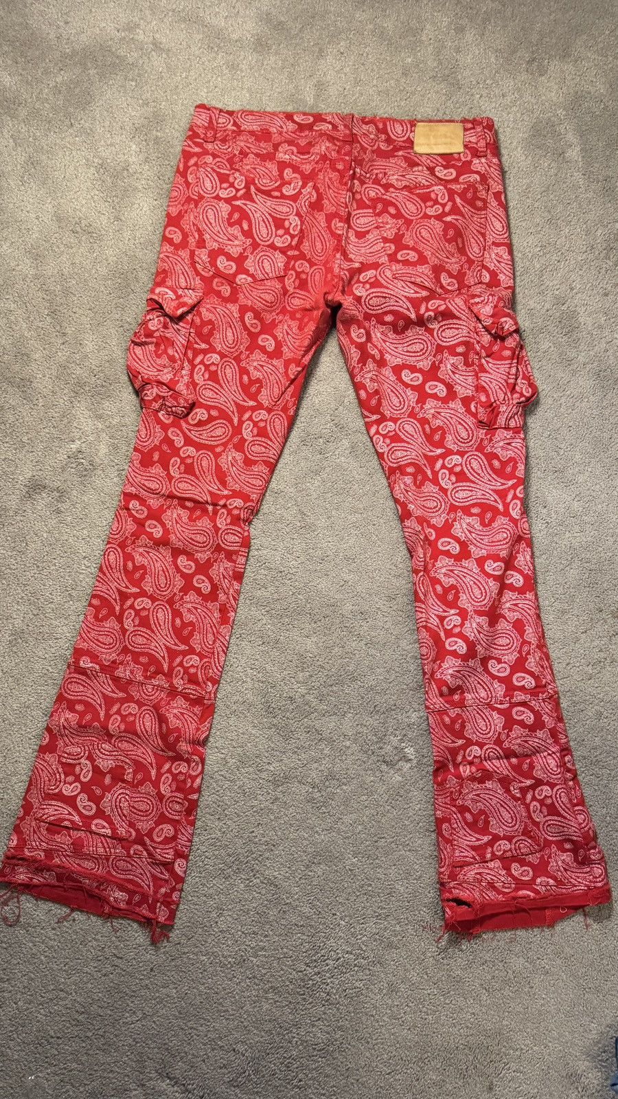 Valabasas Valabasas Red & White Paisley Print Cargo Size US 34 / EU 50 - 2 Thumbnail