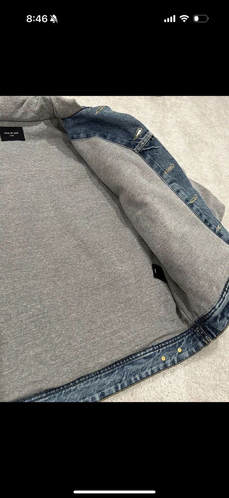Fear of God Fear Of God Denim Hoodie 5th Collection Size US M / EU 48-50 / 2 - 7 Thumbnail